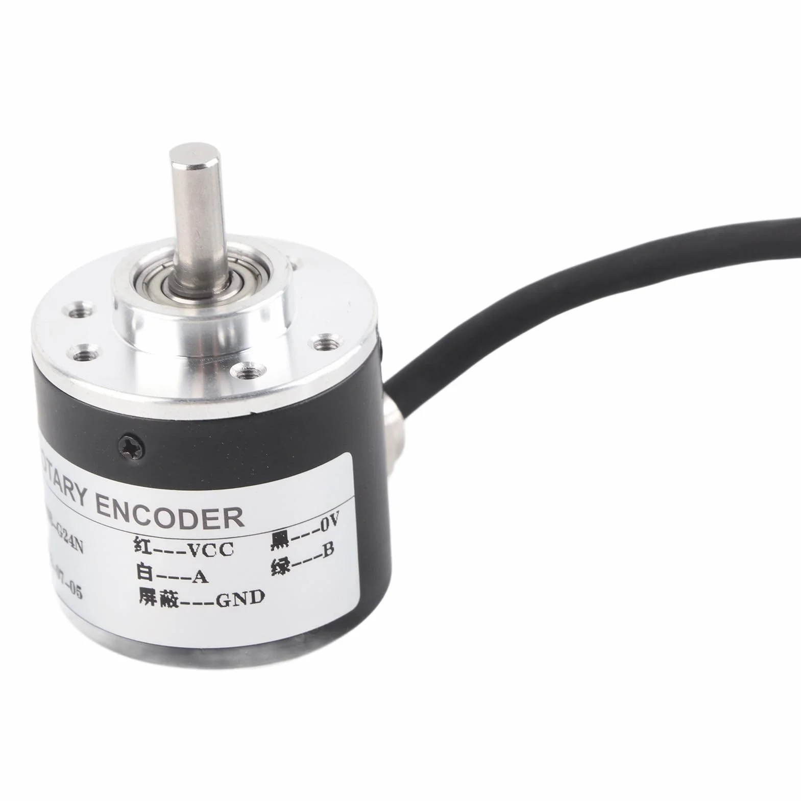 Przyrostowy enkoder obrotowy, fotoelektryczny enkoder obrotu optycznego 600P/R 5V-24V 6 mm