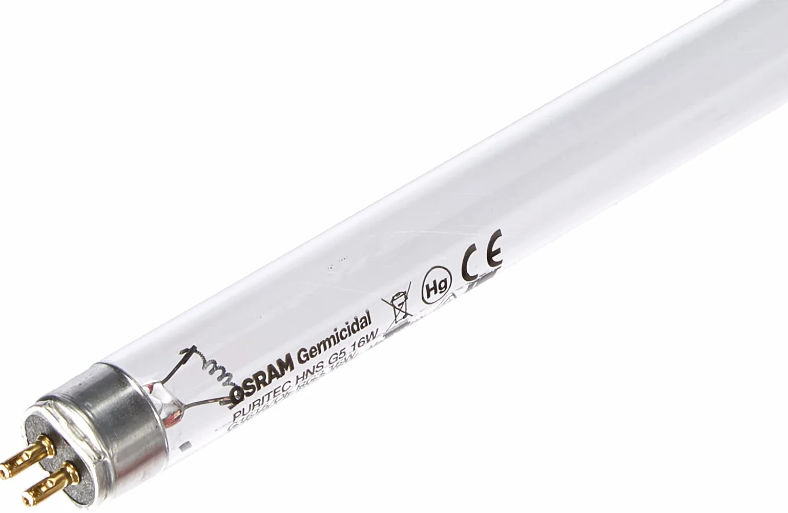 Osram Puritec HNS 16 W G5, świetlówka, sterylizacja UV, lampa dezynfekująca UV, reflektor ultrafioletowy, powietrze, sterylizacja wody i powierzchni