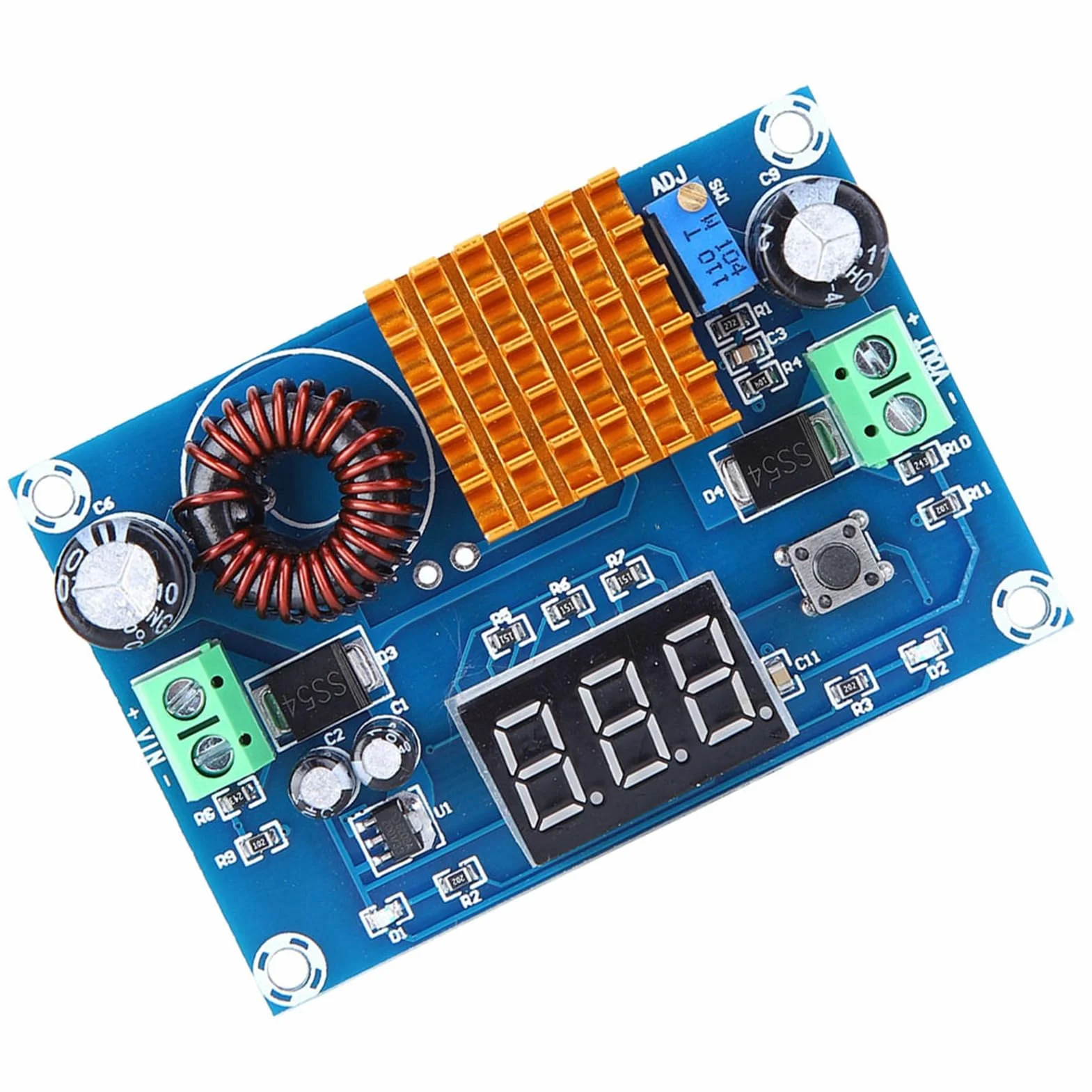 Moduł Step Up, Konwerter Doładowania DC na DC Moduł Doładowania Boost 3-35V do 5V-45V Moduł Zasilania Moduł Zasilania Moduł Zasilania, Przetwornice Mocy