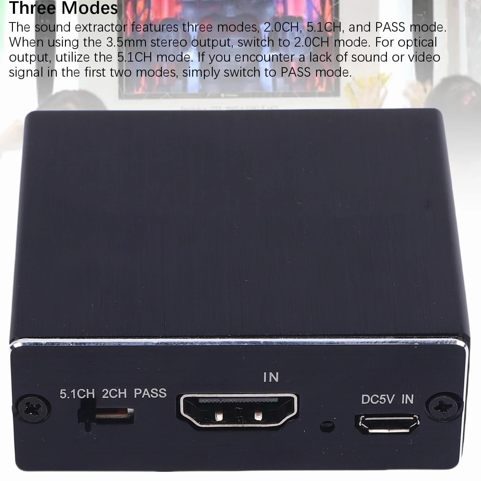 LICAEVEY 4K HDMI Audio Ekstraktor Rozdzielacz do Optycznego 3,5 Mm Aux Audio Adapter Converter Wsparcie HDCP Digital DTS 5.1 PCM 2.1CH Pass