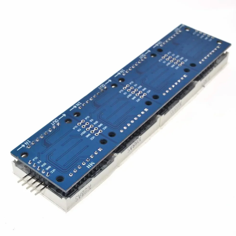 8x32 Dot Matrix pojedyncze niebieskie światło MCU sterujące LED moduł wyświetlacza do Arduino/MCU/51/AVR/STM32/Raspberry Pi