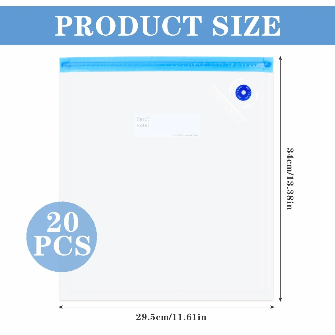 20 sztuk 34 × 30 cm przechowywanie filamentu 3D, filament PLA próżniowy, zestaw worków próżniowych do filamentu, przezroczyste worki do przechowywania filamentów, małe worki próżniowe odporne