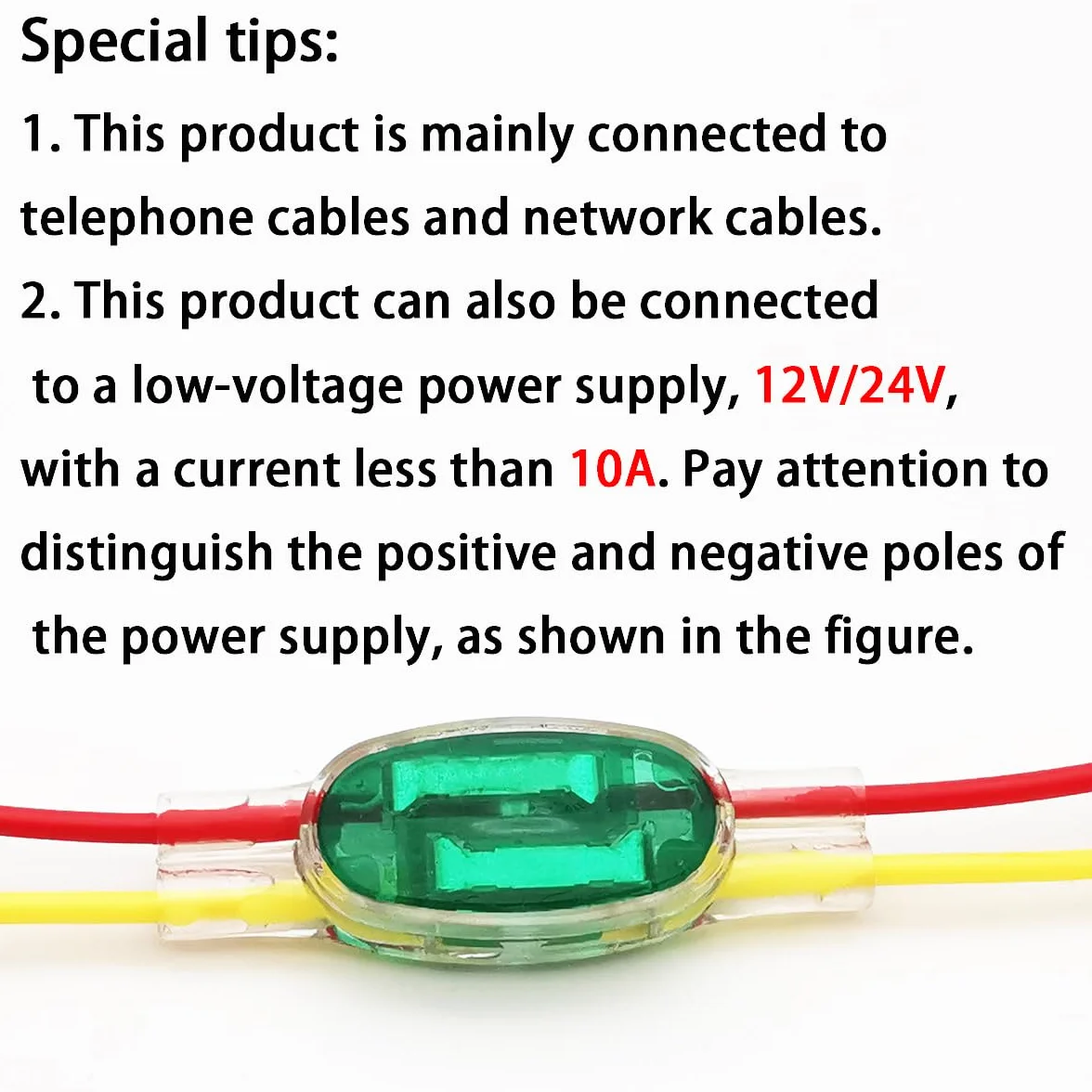 Złącze jednożyłowe U1B CTRICALVER do linii telefonicznej, niski prąd, 8 sztuk