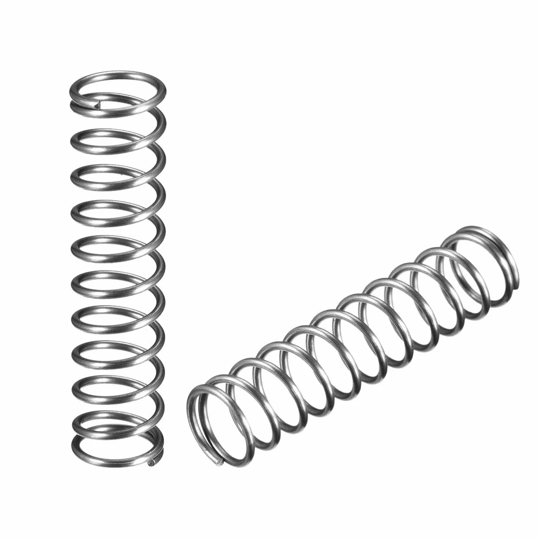 sourcing map sprężyna dociskowa 10 szt. szpula ze stali szlachetnej przedłużona 1,2 x 12 x 50 mm