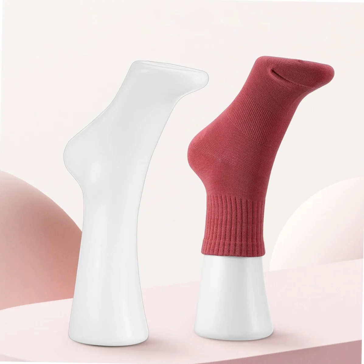 Thick Plastic Fake Foot Model for Sock Display Stable Female Mannequin Foot Prop Realistic Proportions for Shop And Store Use