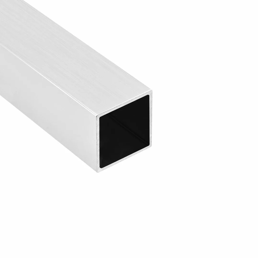 sourcing map 4 szt. 6063 aluminium bezszwowe rura prosta rura czworokątna 20 x 20 x 1,5 mm grubość ścian 200 mm