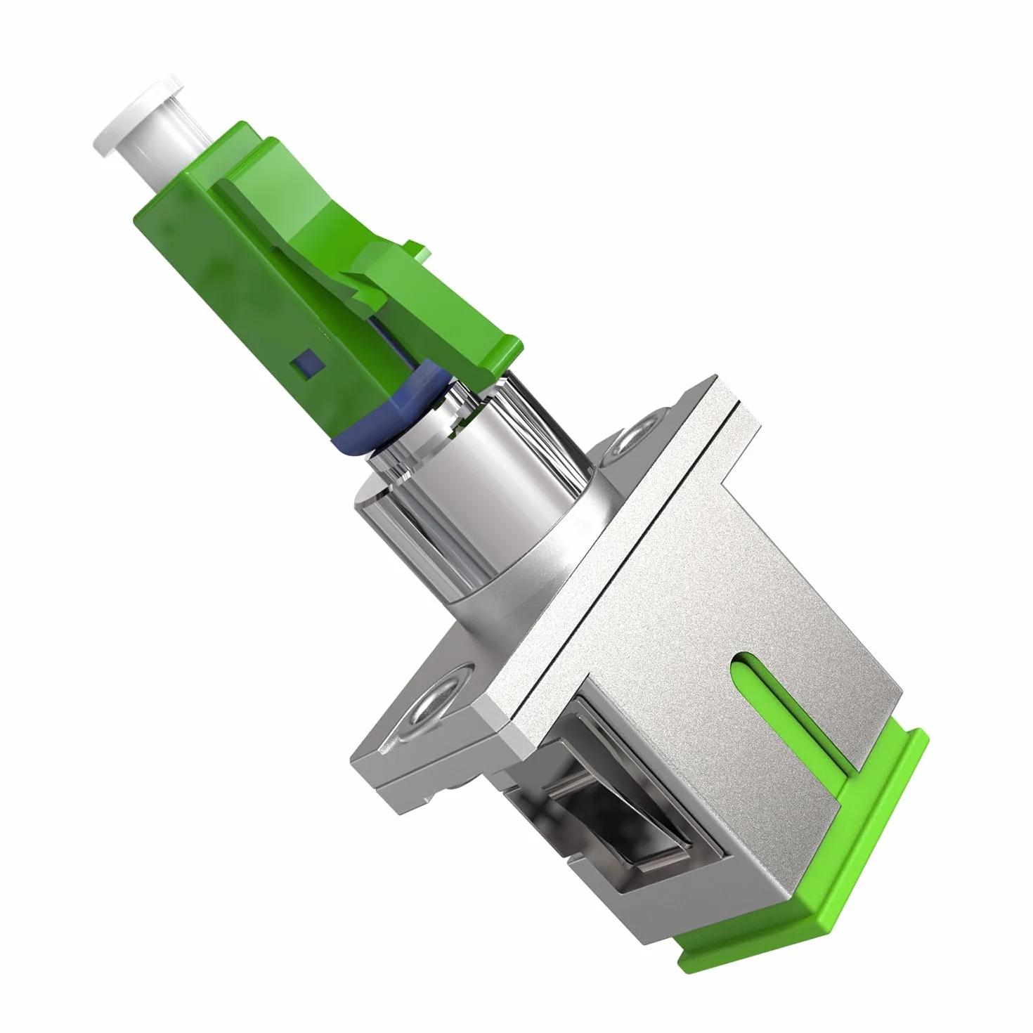 Adapter z włókna szklanego, gniazdo SC/APC na wtyczkę LC/APC