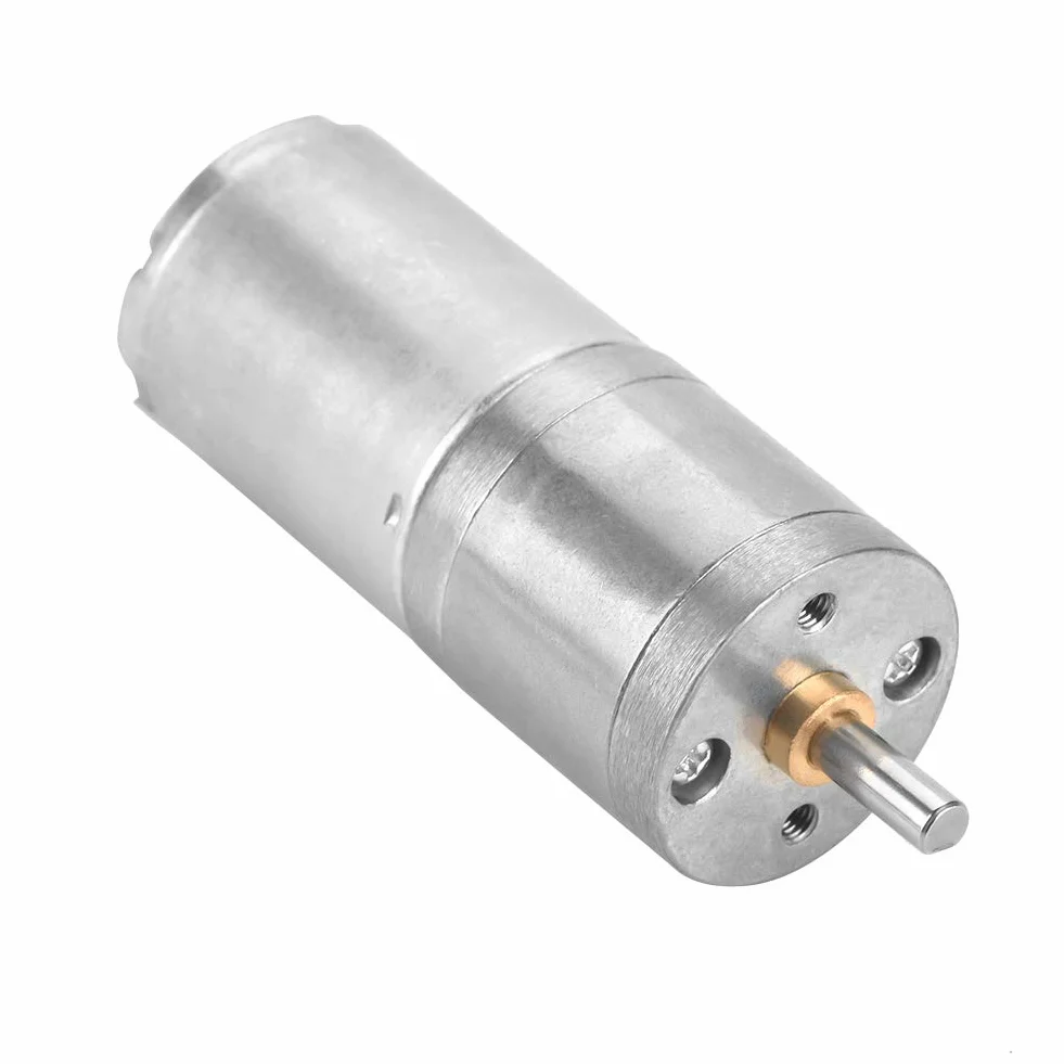 Motoreduktor, 1 szt. 25mm DC 12V 25GA-370 Metalowy Motoreduktor o Niskiej Prędkości do Zamka Elektronicznego (12 V 30 obr./min)