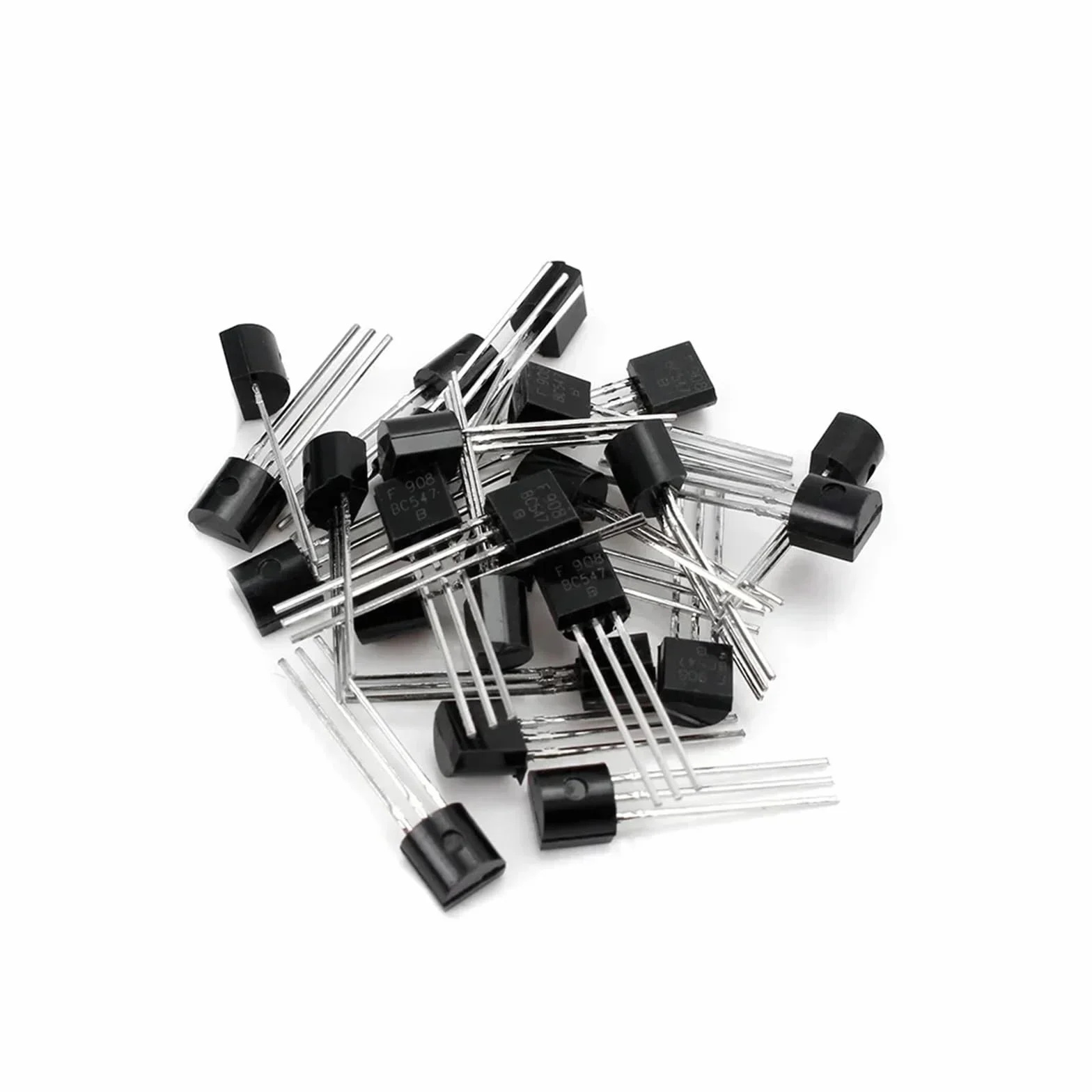 BC547 BC557 Tranzystory NPN PNP Zestaw 50 sztuk DIY