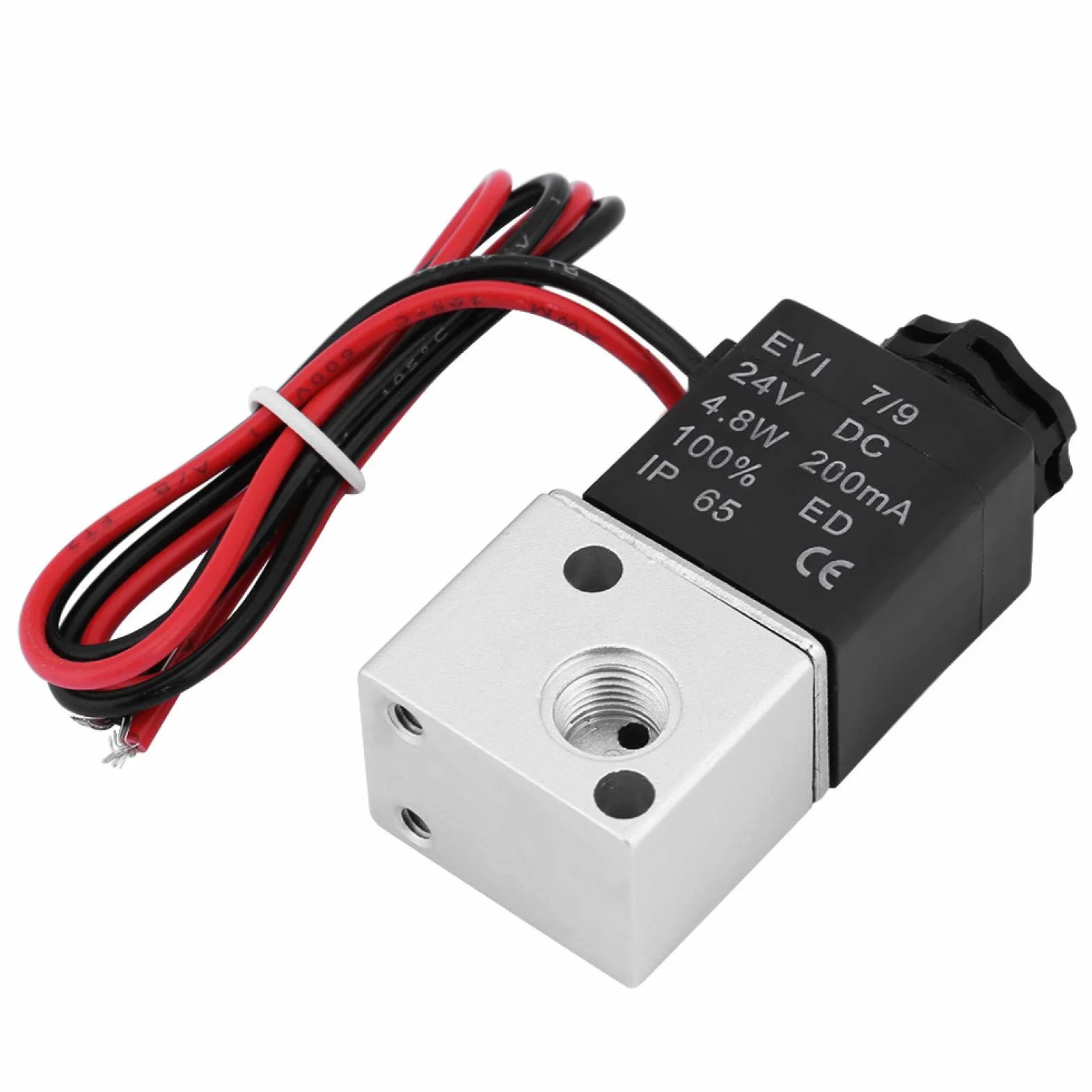 Elektrozawór powietrza 3V1-06 DC24V 1/8" 3-drożny 2-pozycyjny BSP normalnie zamknięty