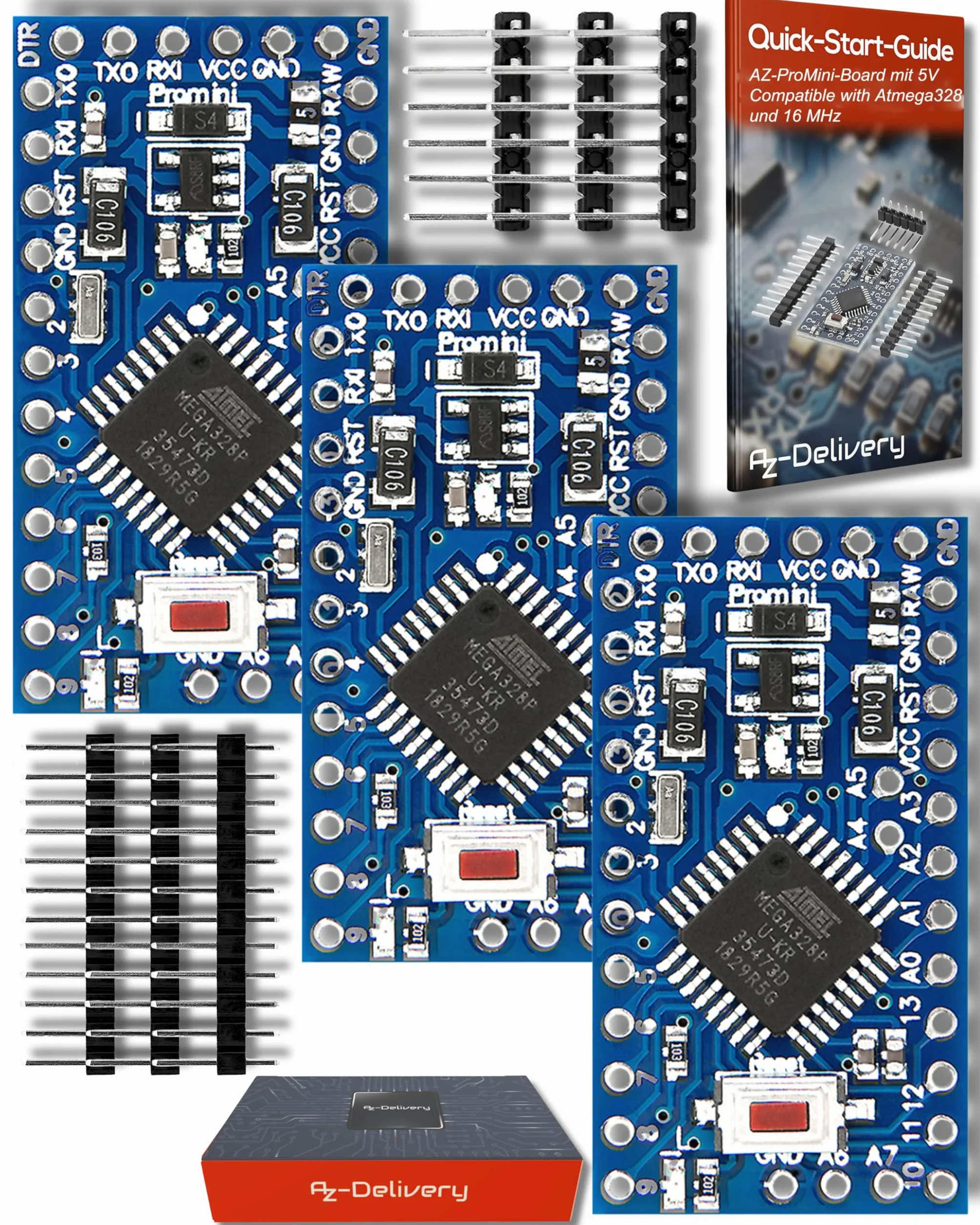 AZDelivery PRO MINI z 5V ATmega328 i 16MHz.