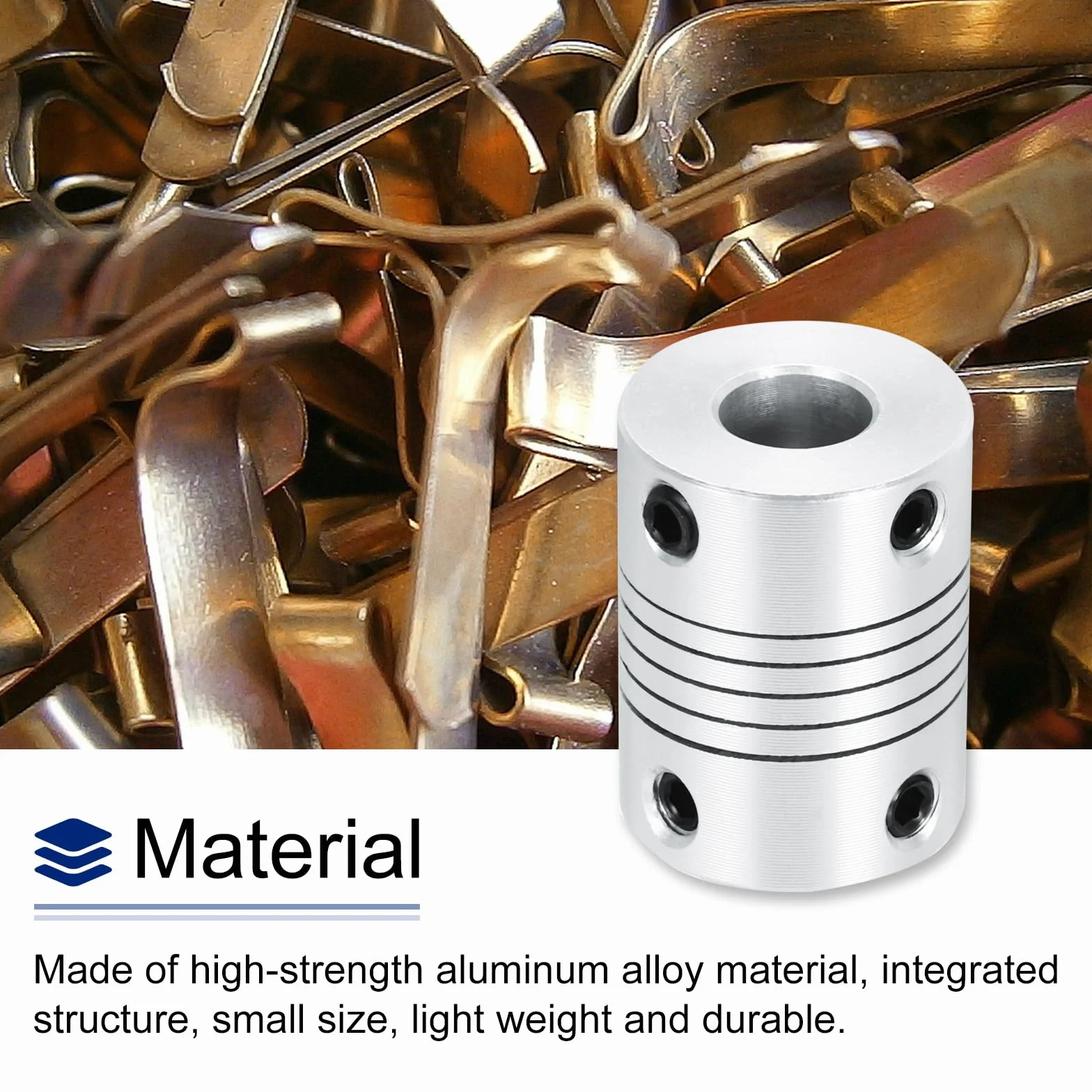 Sprzęgło wału L25 x D19 8 mm ze stopu aluminium do drukarki 3D CNC