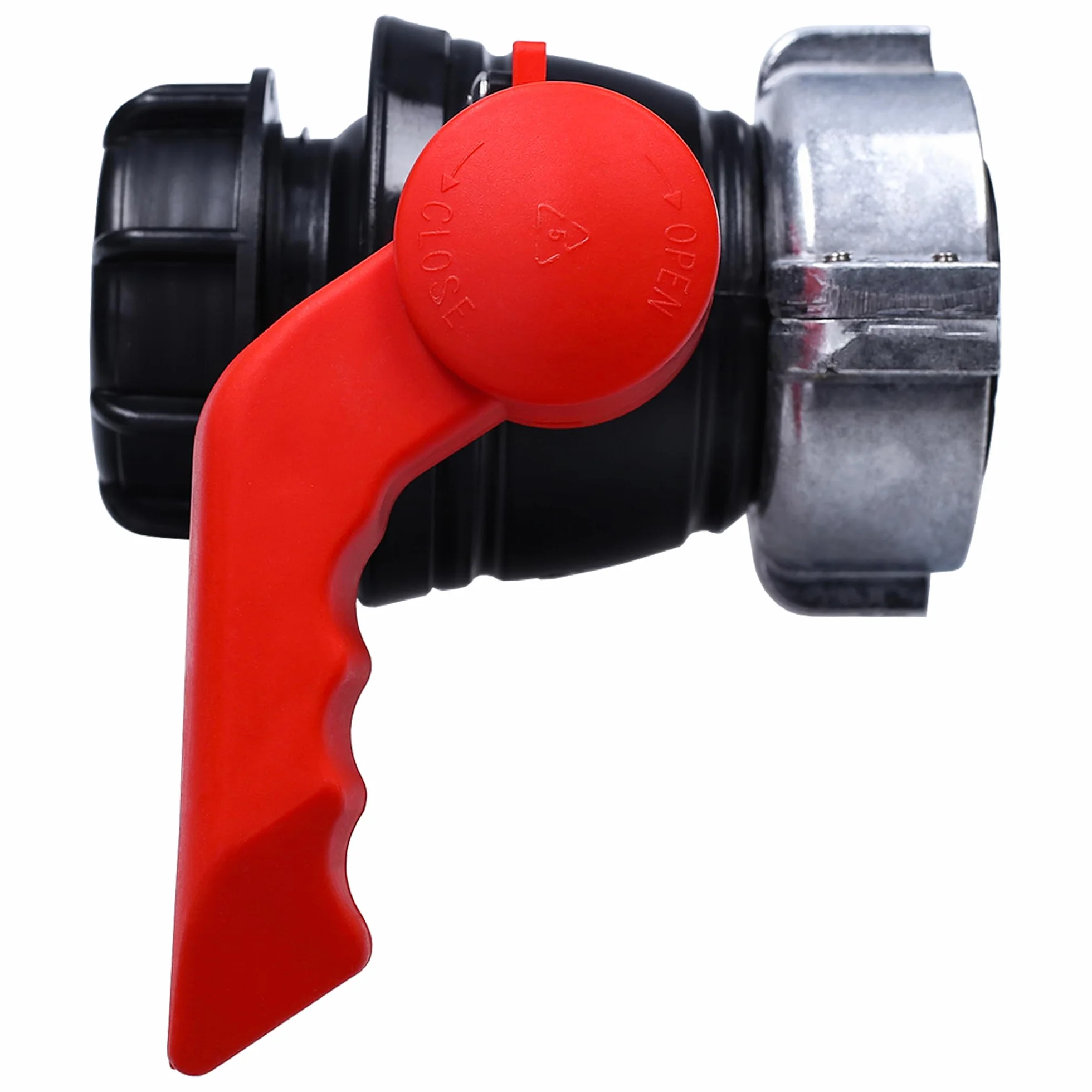 Sillar Zawór Kulowy do Zbiornika 1000L IBC Mauser S60x6, Zawór Spustowy GWS75x6 | Uniwersalny Adapter do Zaworu Beczki, Zawór Zbiornika Ogrodowego, Beczka na Deszczówkę