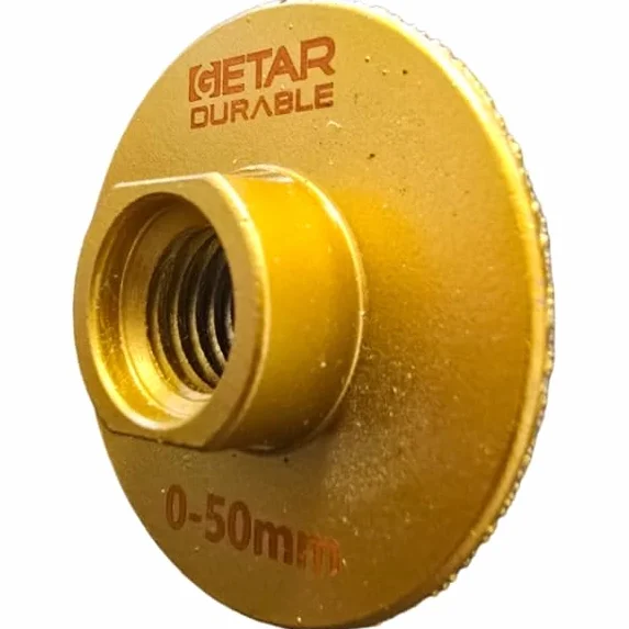 GETAR Frez Diamentowy Stożkowy 0-50mm | Pogłębiacz na Szlifierkę M14 | do Fazowania i Powiększania Otworów w Gresie, Płytkach, Granicie | CSH04000050-GT