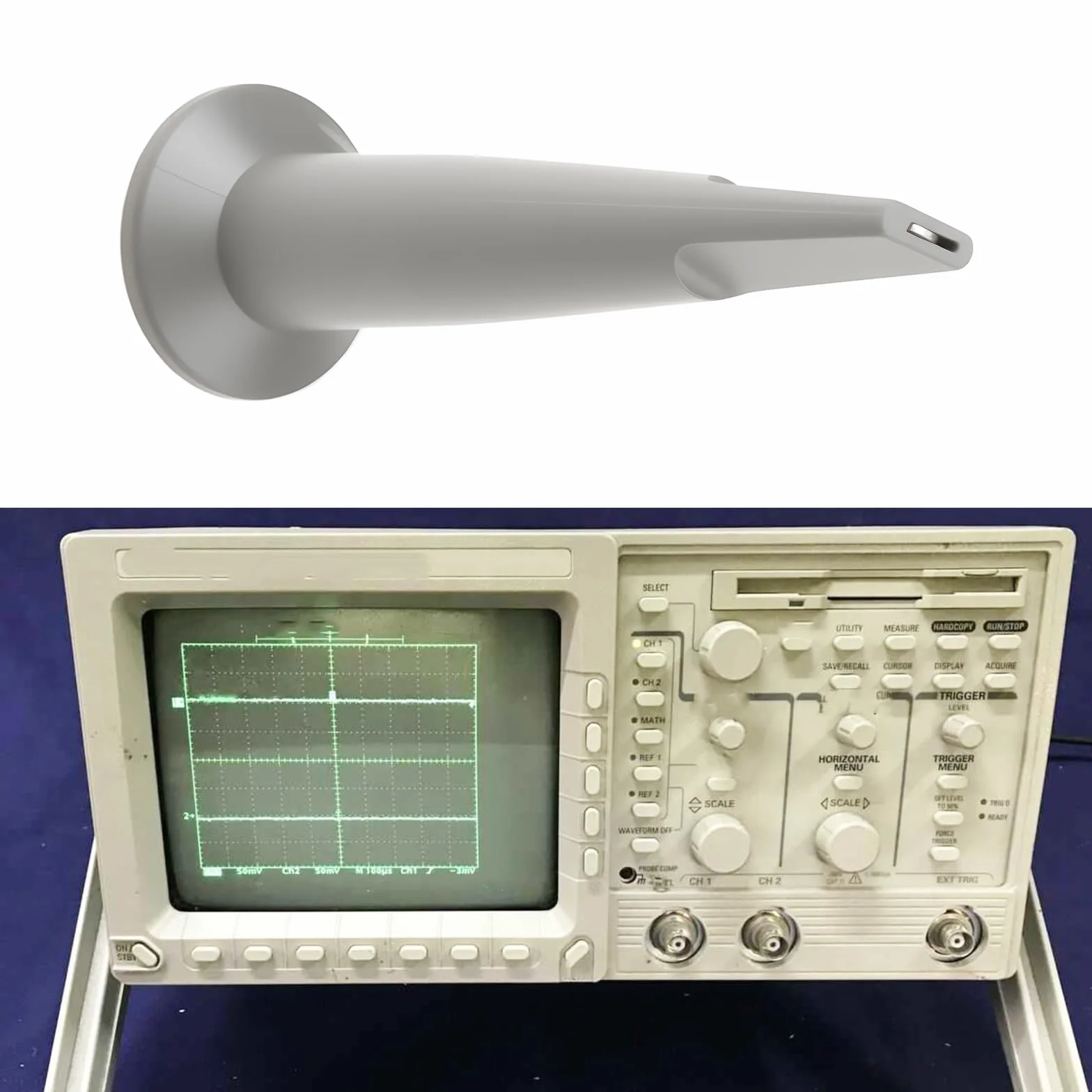 5 x szare nasadki sondy oscyloskopowej kompatybilne z instrumentami Tektronix P6139A, P6138A, P6109, P6105