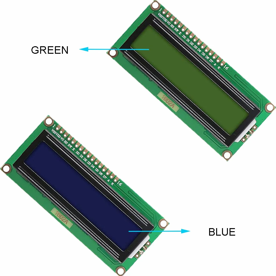2 sztuki IIC / I2C / TWI adapter interfejsu szeregowego LCD moduł interfejsu szeregowego + wyświetlacz modułu LCD LCD1602 żółto-niebieski z przewodem Dupontt do Arduino
