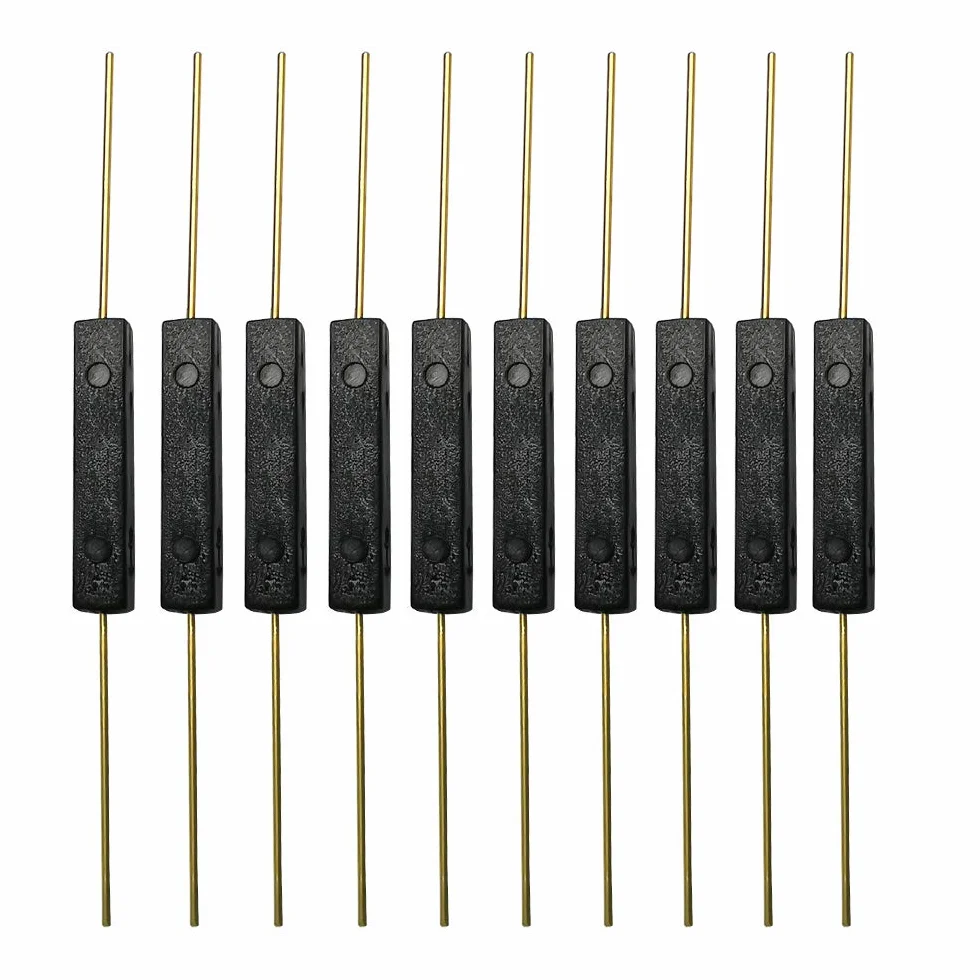 Gebildet 10sztuk Magnetyczny Przełącznik Indukcyjny Styk Reed 3 mm x 14 mm