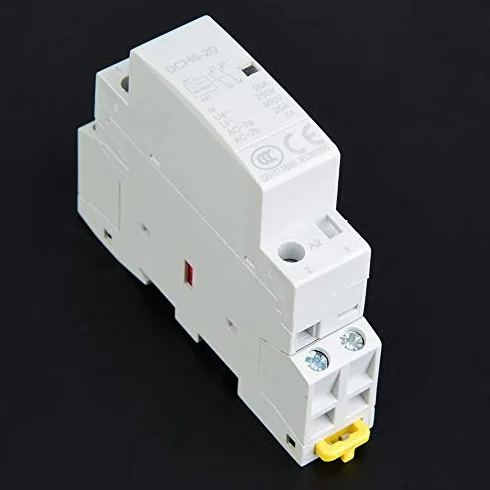 Stycznik AC 2P 20A 35mm Montaż na szynie DIN 2NO 24V 220V/230V