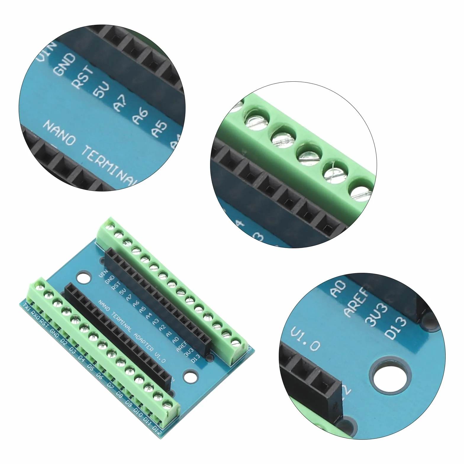 HENGBIRD Nano Shield IO Shield V1.0 Płyta Rozszerzająca z Zaciskami Śrubowymi do Arduino