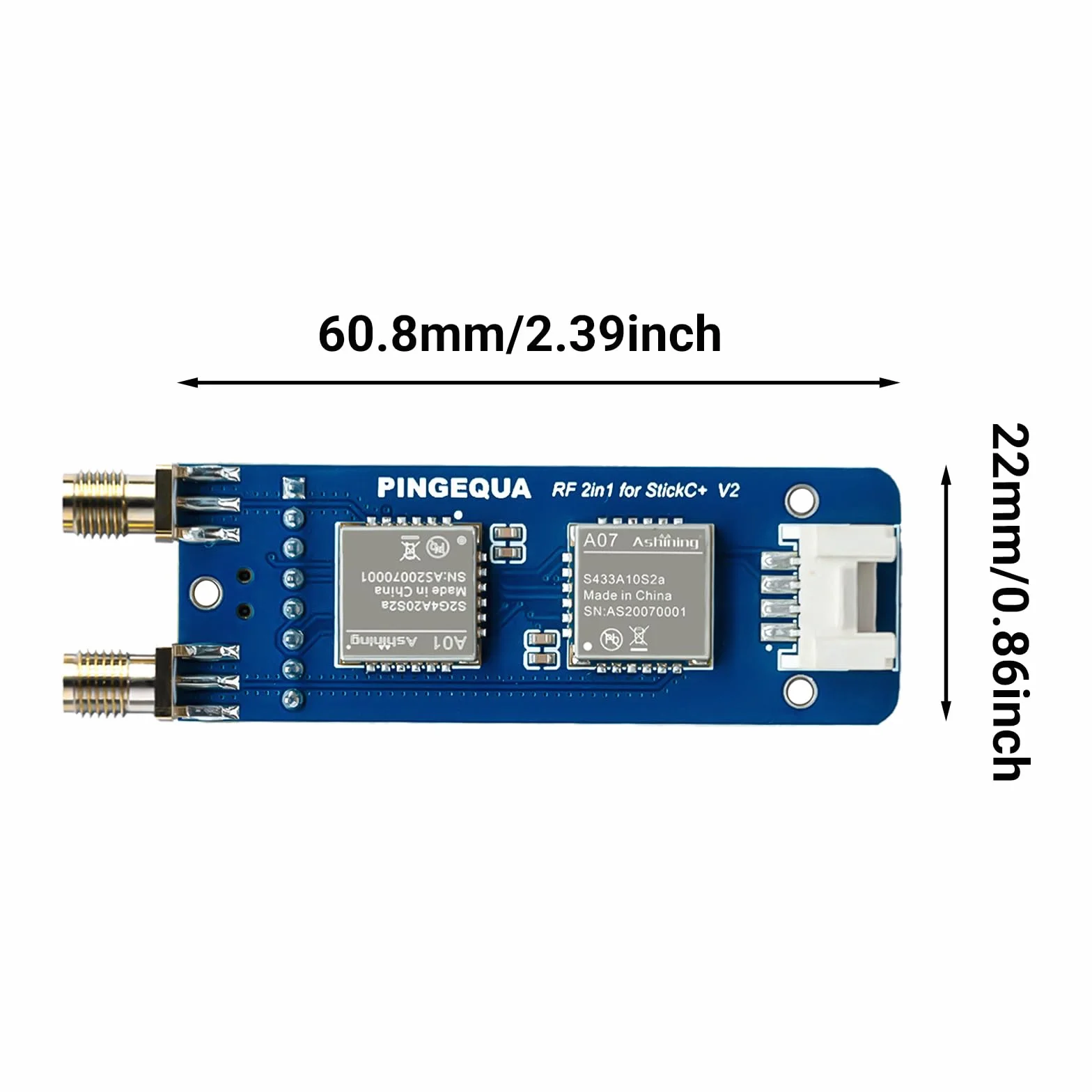 Moduł RF 2 w 1 dla M5Stack StickC Plus, NRF24 2,4 GHz, CC1101 433 MHz, kompatybilny z M5Stack StickC Plus 1.1 i 2