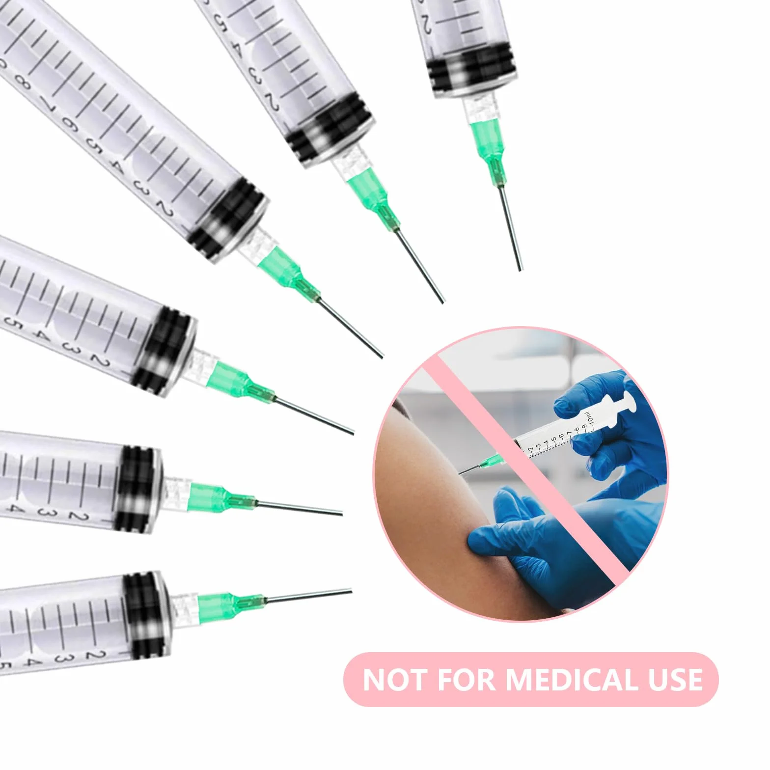 Strzykawka z igłą 5ML 10ML 20ML Igły do ​​strzykawek Strzykawki do siary Strzykawki Igły Kaniule Tępe 17G 18G 20G do kleju laboratoryjnego Przemysłowe laboratoria naukowe