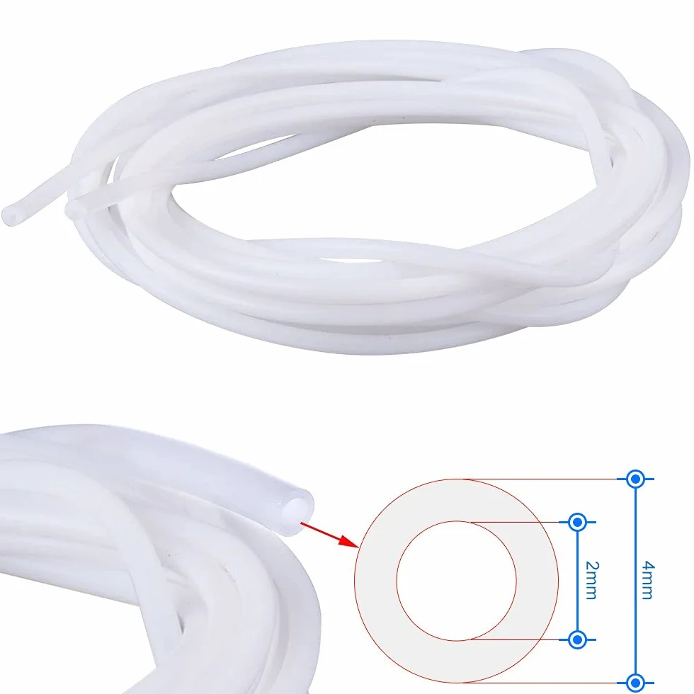 MMOBIEL Bowder wąż 3D z PTFE 1 m, seria XS 1,75 mm, filament, kompatybilny z nadajnikiem 3D V2 / Ender 3 / Ender 3 Pro/Ender 5/ CR-10/10S 20/20 Pro w zestawie 2 x armatura i nóż PC4-M10