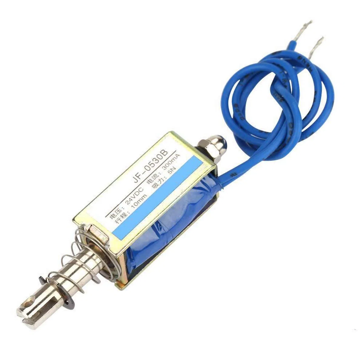 DC 6/12/24V 5N Push Pull typu otwartej ramie Elektromagnes elektromagnesu ruch liniowy, 300mA 10mm(24V)