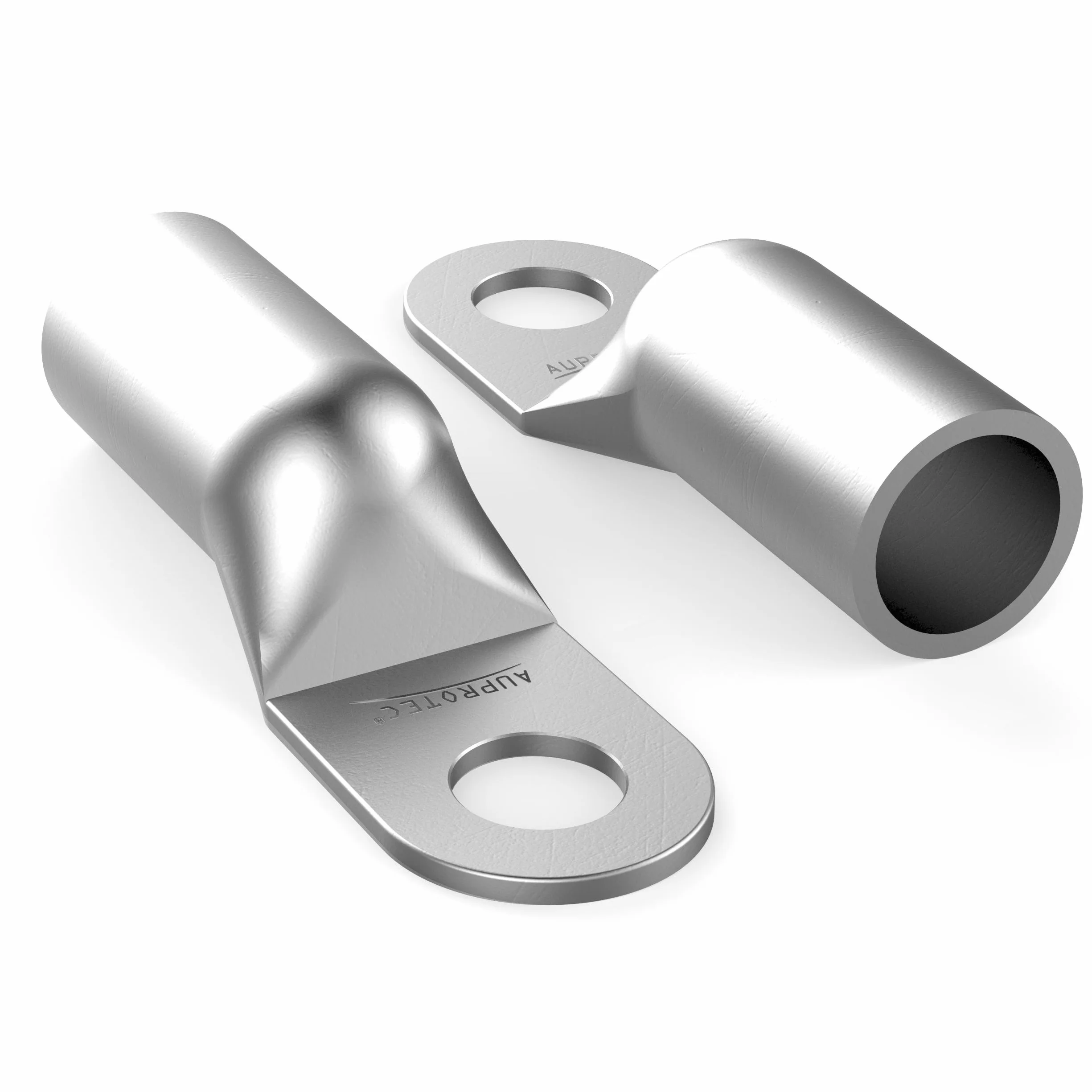 AUPROTEC 6 x końcówka kablowa oczkowa 25 mm² otwór Ø M8 nieizolowane złącze kablowe SC z miedzi ocynkowanej