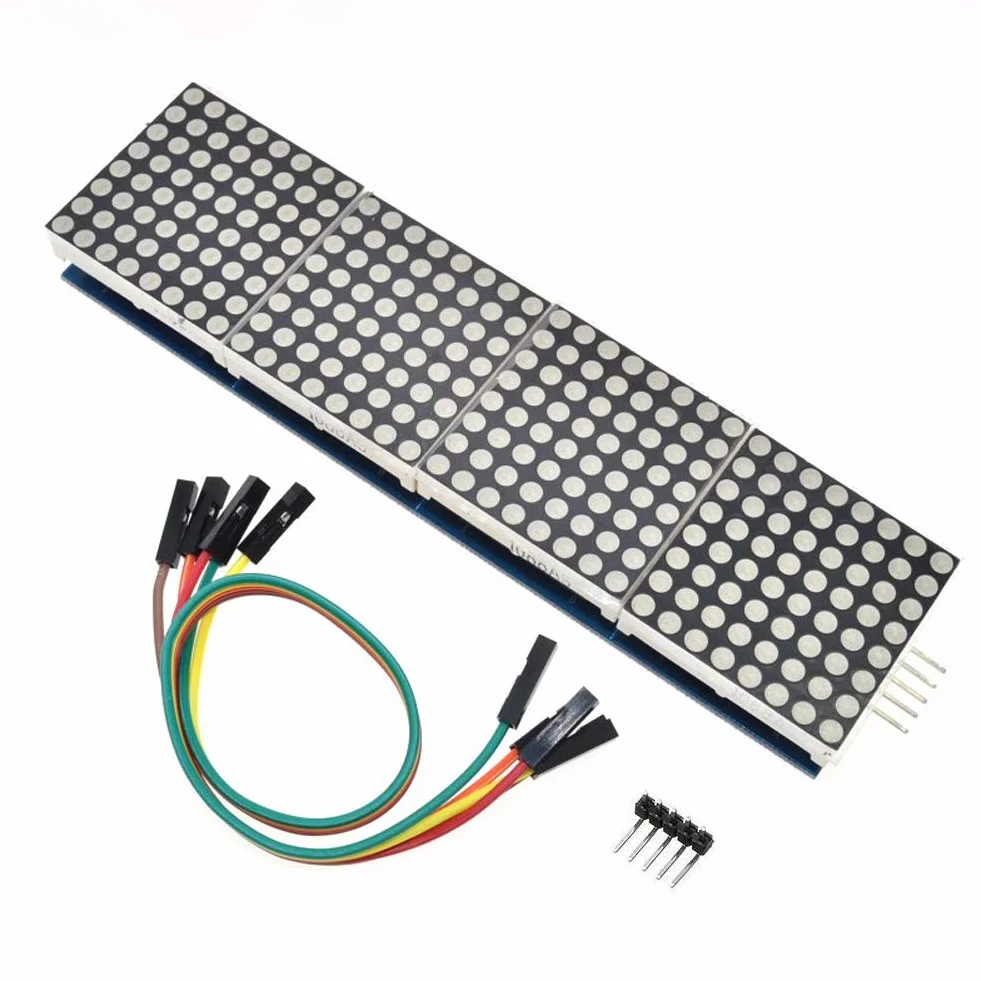 8x32 Dot Matrix pojedyncze niebieskie światło MCU sterujące LED moduł wyświetlacza do Arduino/MCU/51/AVR/STM32/Raspberry Pi