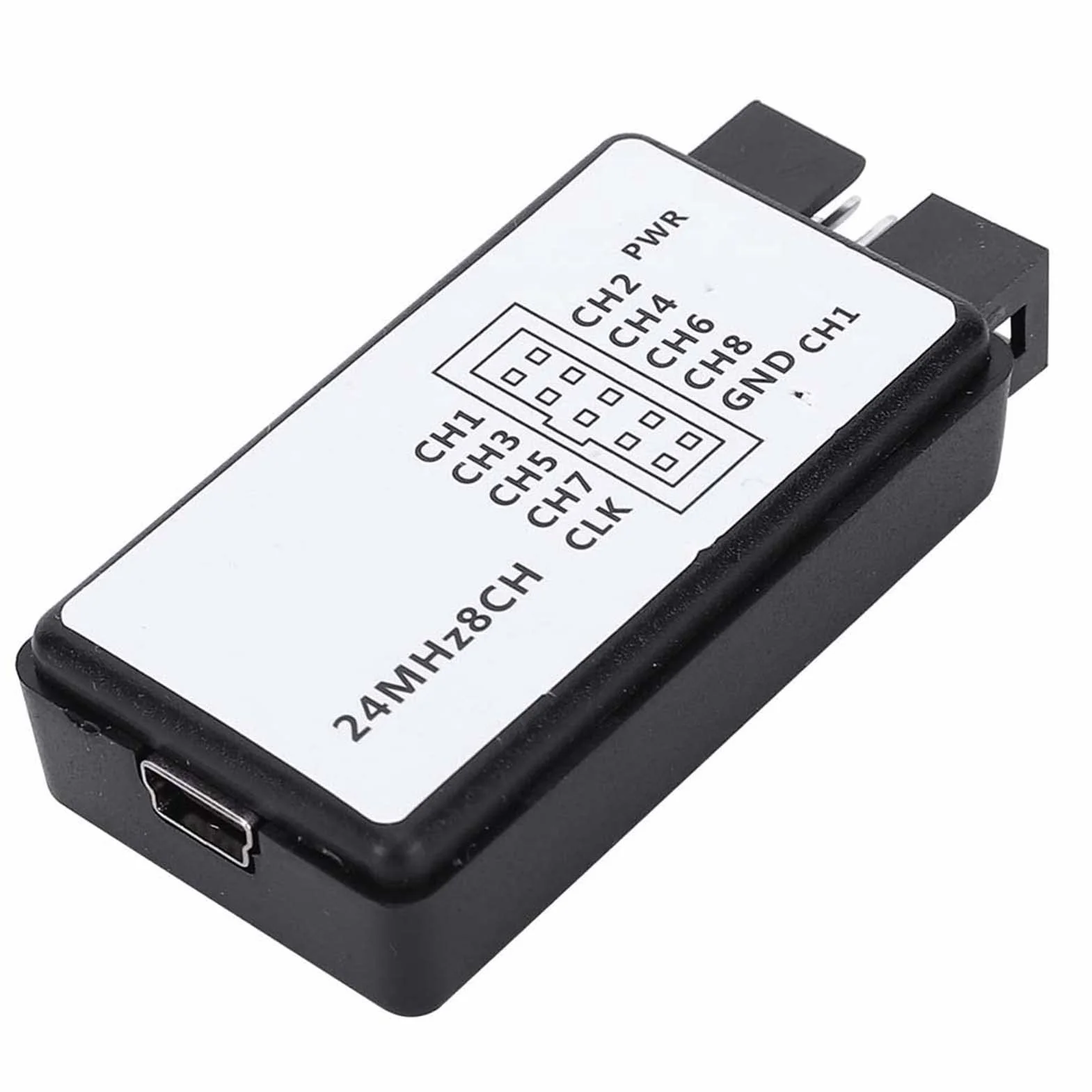 Zestaw USB Logic Analyzer Mini Digital Pocket Size 8-kanałowa pamięć wejściowa 24 MHz do wielu funkcji dekodowania