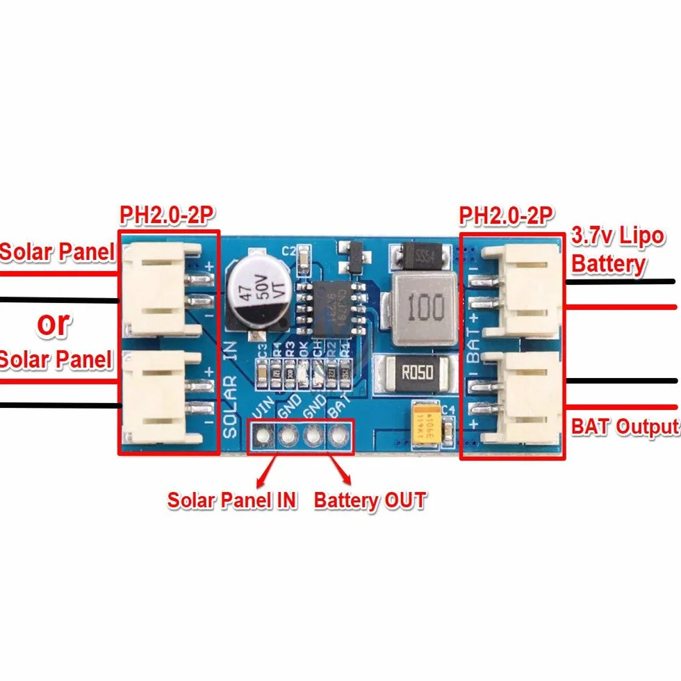 Hailege CN3791 MPPT Płytka kontrolera ładowania solarnego 12V LiPo Regulator