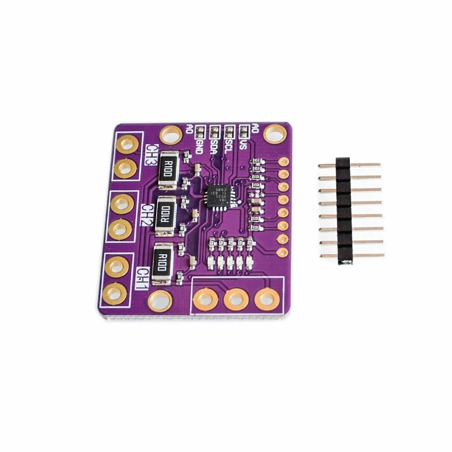2pcs INA3221 Triple-Channel Current Voltage Power Supply Sensor Monitor INA219