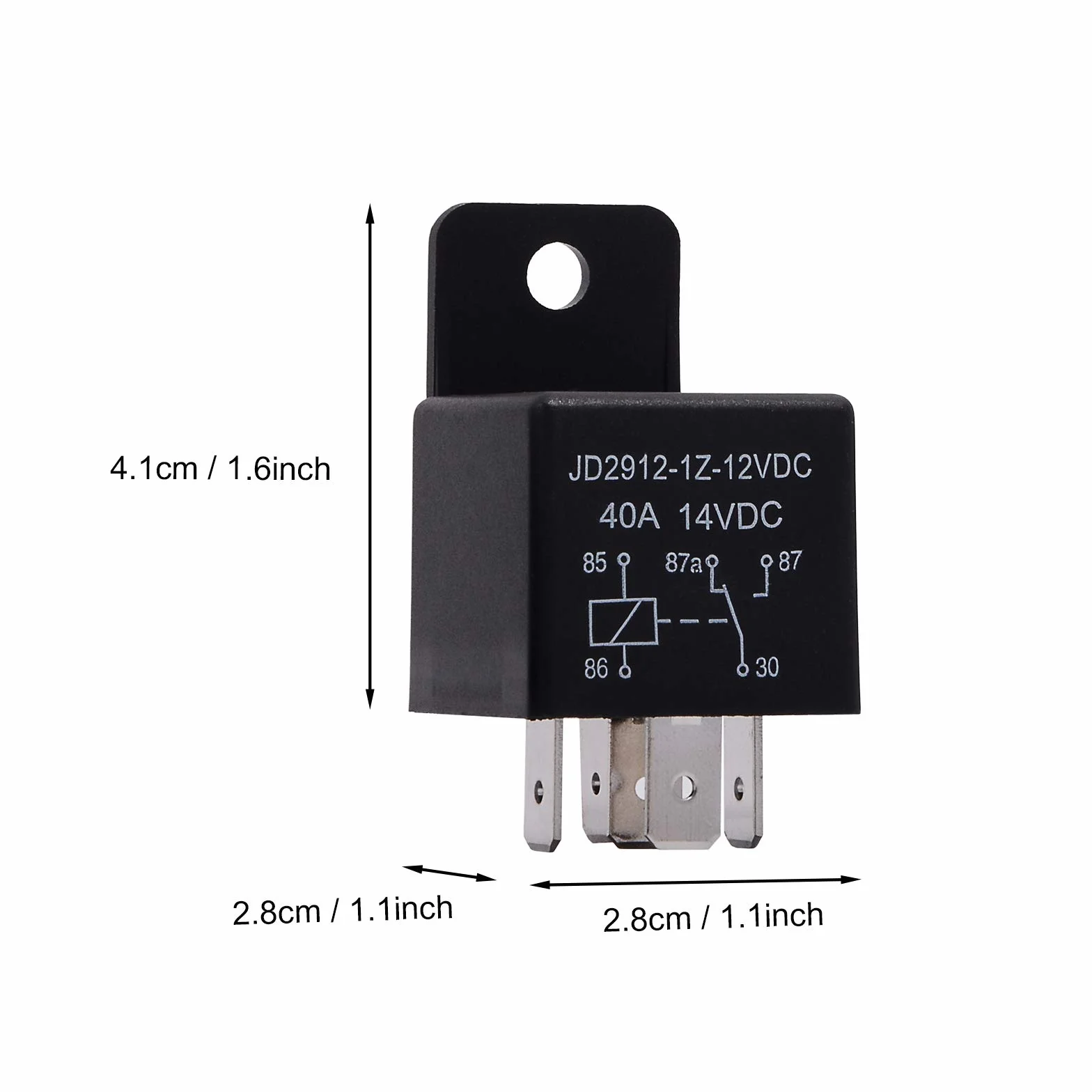 Ehdis przekaźnik 12V 40A 5 Pin SPDT samochodowy JD2912-1Z-12VDC
