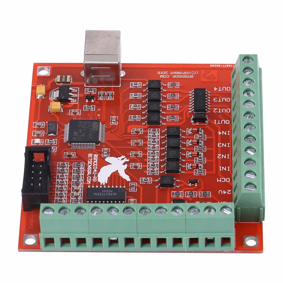 Karta sterowania ruchem osi CNC USB 4-osiowa tabliczka zaciskowa Interfejsy kontrolera Breakout dla sterownika silnika krokowego Interfejs frezarki