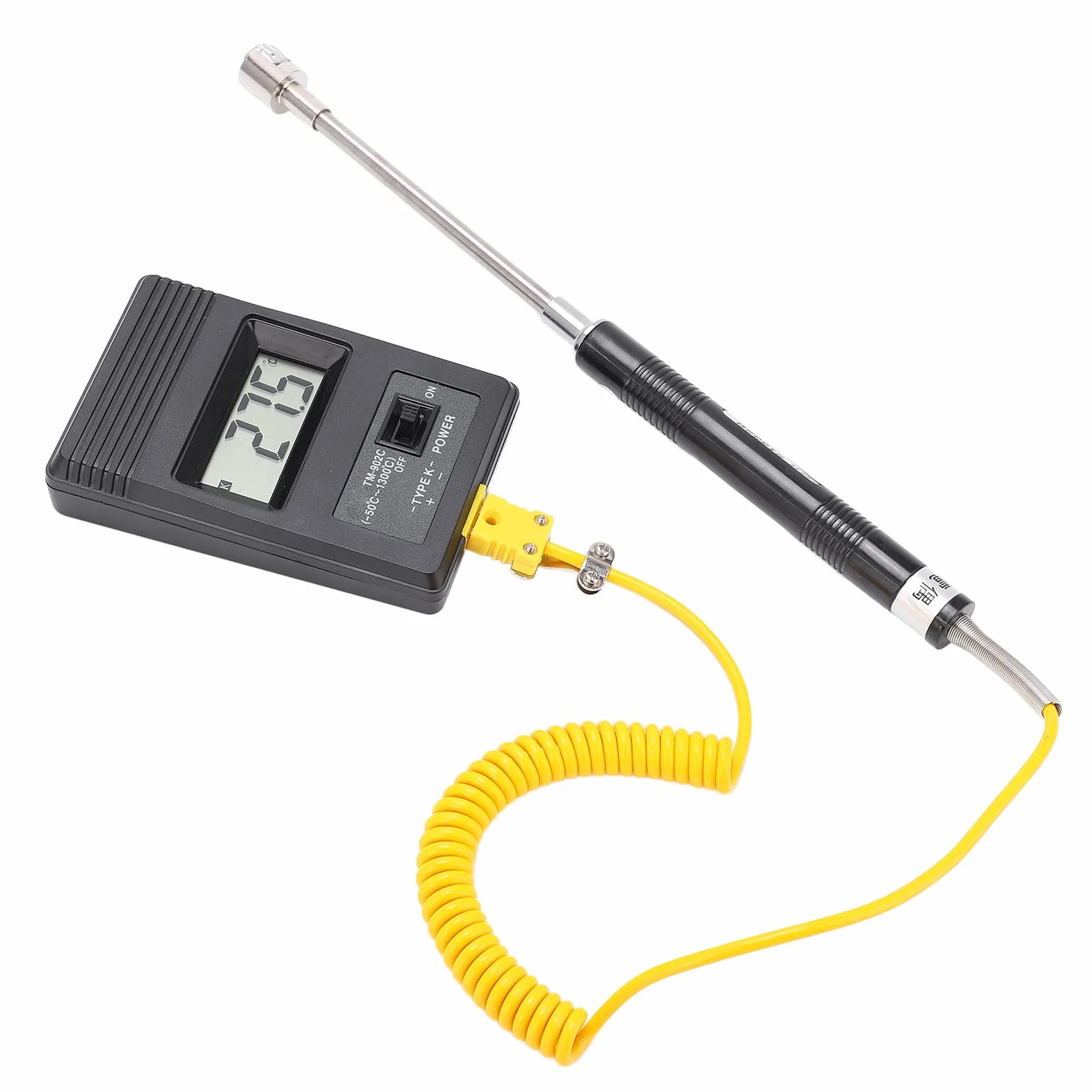 Termoelement typu K, Tm-902c -50 ~ 500℃, cyfrowy termometr do przemysłu, termoelement, czujnik temperatury, miernik temperatury, ze standardową wtyczką K