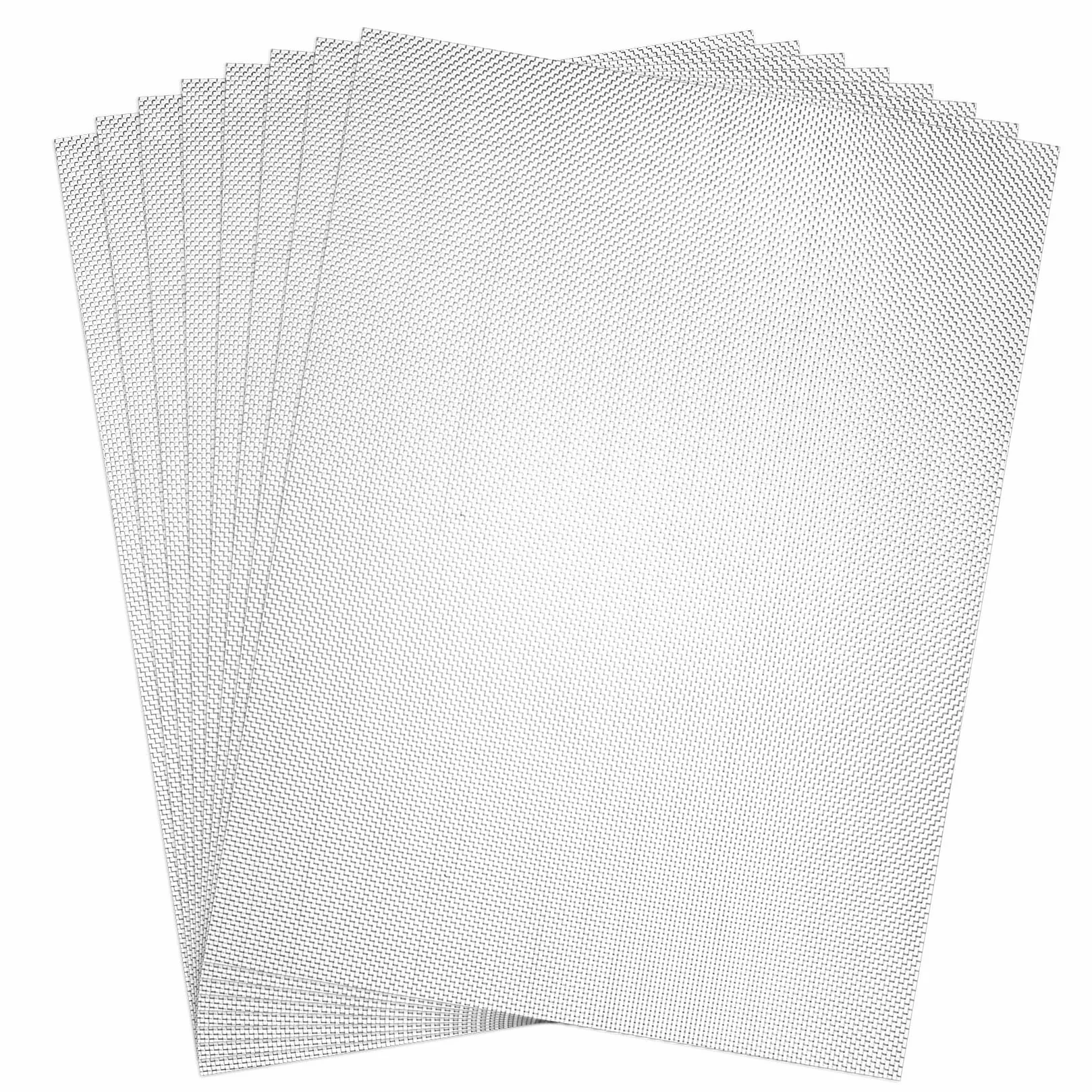 Zestaw 8 kratek drucianych 30 x 21 cm (20 mesh) – cienka perforowana blacha do szybów wentylacyjnych, osłony szybów świetlnych, ochrony przed owadami i myszami – odporna na wysokie temperatury, łatwa