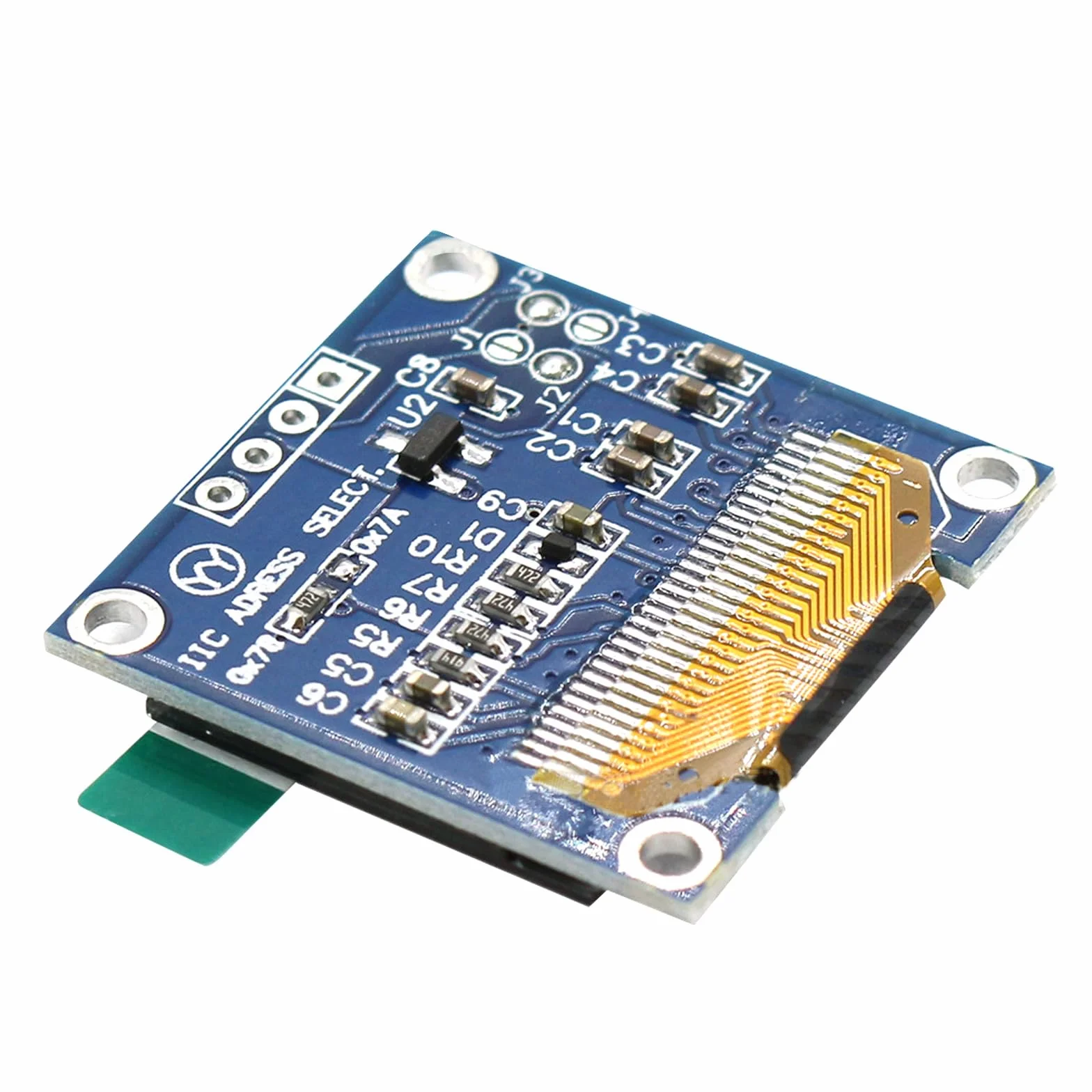 Wyświetlacz OLED LCD 0,96" 128x64 pikseli IIC moduł kompatybilny z Arduino żółty niebieski