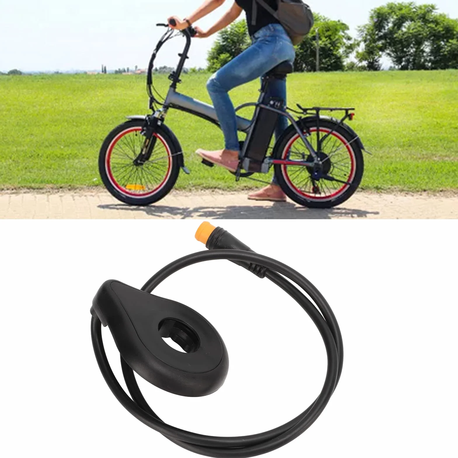 Sonew elektryczny czujnik rowerowy 12 magnesów Dual Hall Electric Cycling Sensor dla poprawy wydajności jazdy na rowerze i łatwej instalacji