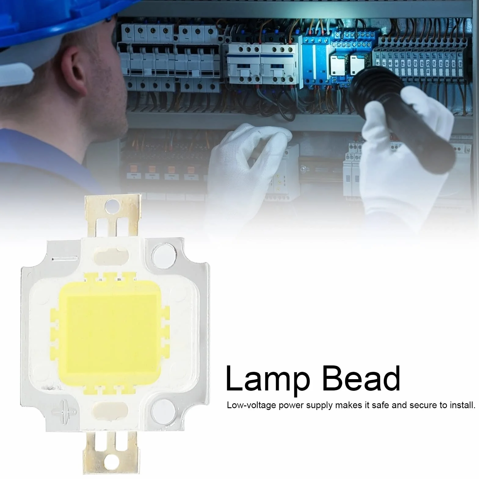 10 Sztuk LED Chip Źródło Światła COB 10 W 6500 K 12 V 700 mA Czyste Biały Emiter Diody Lampy DIY Akcesoria do Koraliki