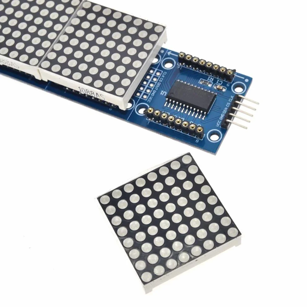8x32 Dot Matrix pojedyncze niebieskie światło MCU sterujące LED moduł wyświetlacza do Arduino/MCU/51/AVR/STM32/Raspberry Pi