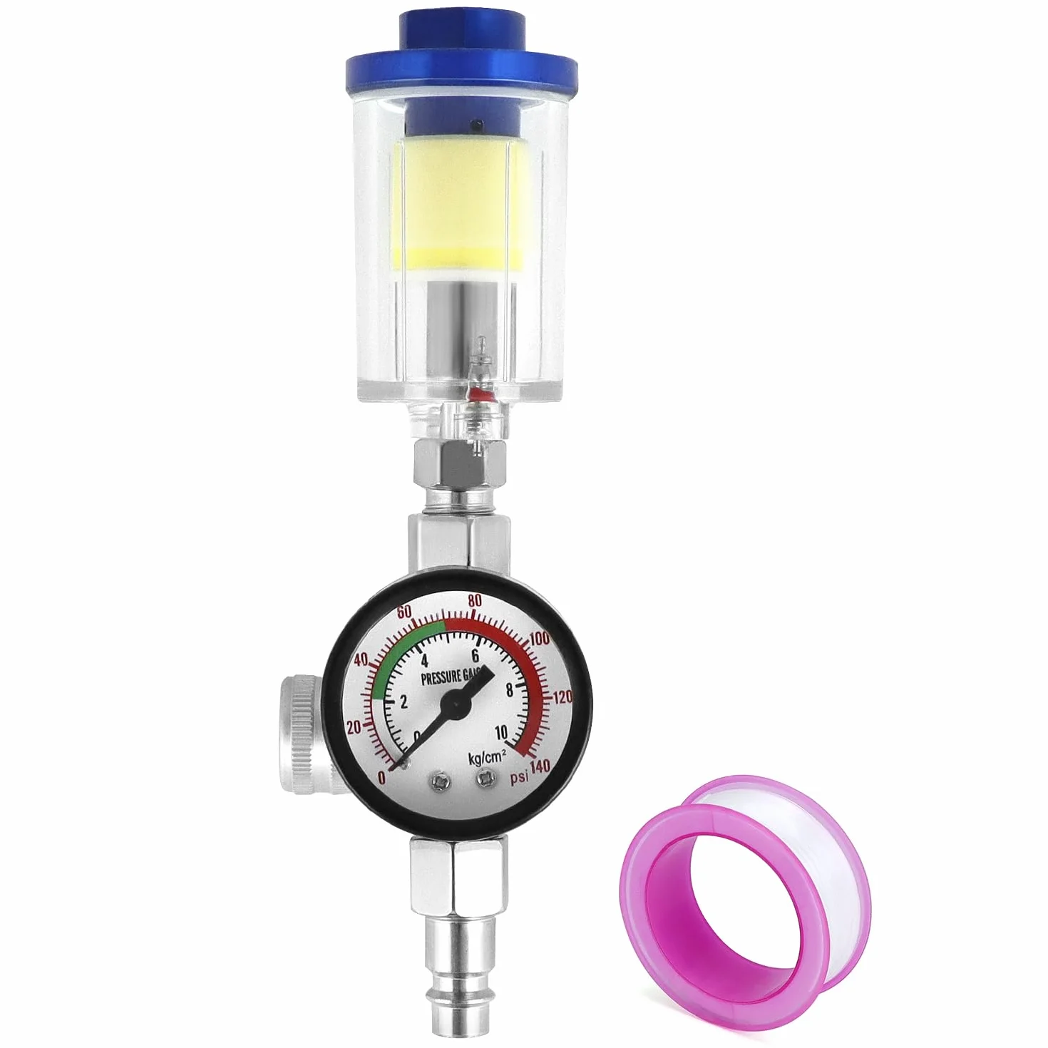 Regulator ciśnienia powietrza z manometrem i filtrem 1/4″ 140 psi