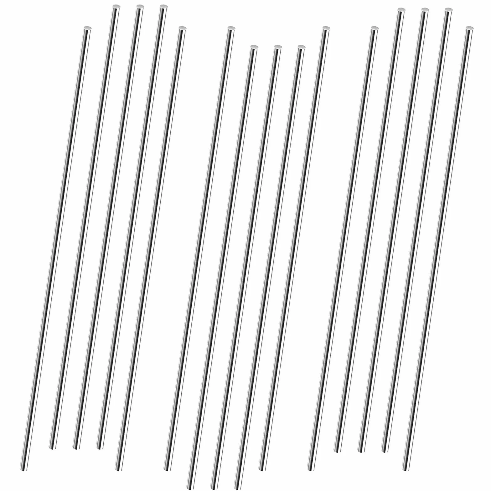 15 sztuk prętów ze stali nierdzewnej 40 cm, stal nierdzewna 304, długość 400 mm, 3 średnice stal nierdzewna, pręty okrągłe, 3 mm, 4 mm, 5 mm
