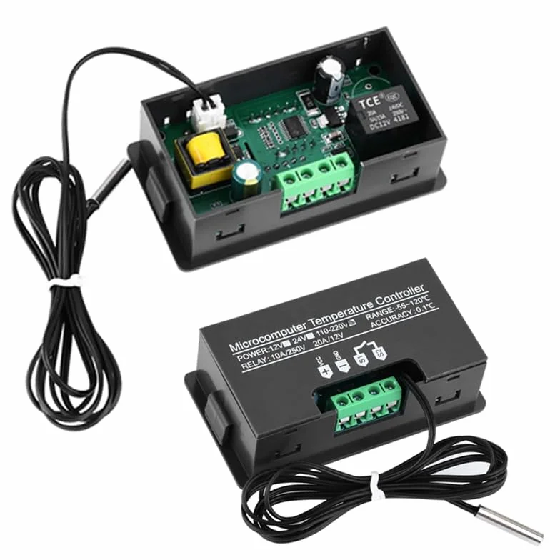 GERUI 2 sztuki W3230 20 A DC 12 V cyfrowy regulator temperatury, cyfrowy termostat, przełącznik temperatury 50-120℃ z sondą czujnika NTC 10K