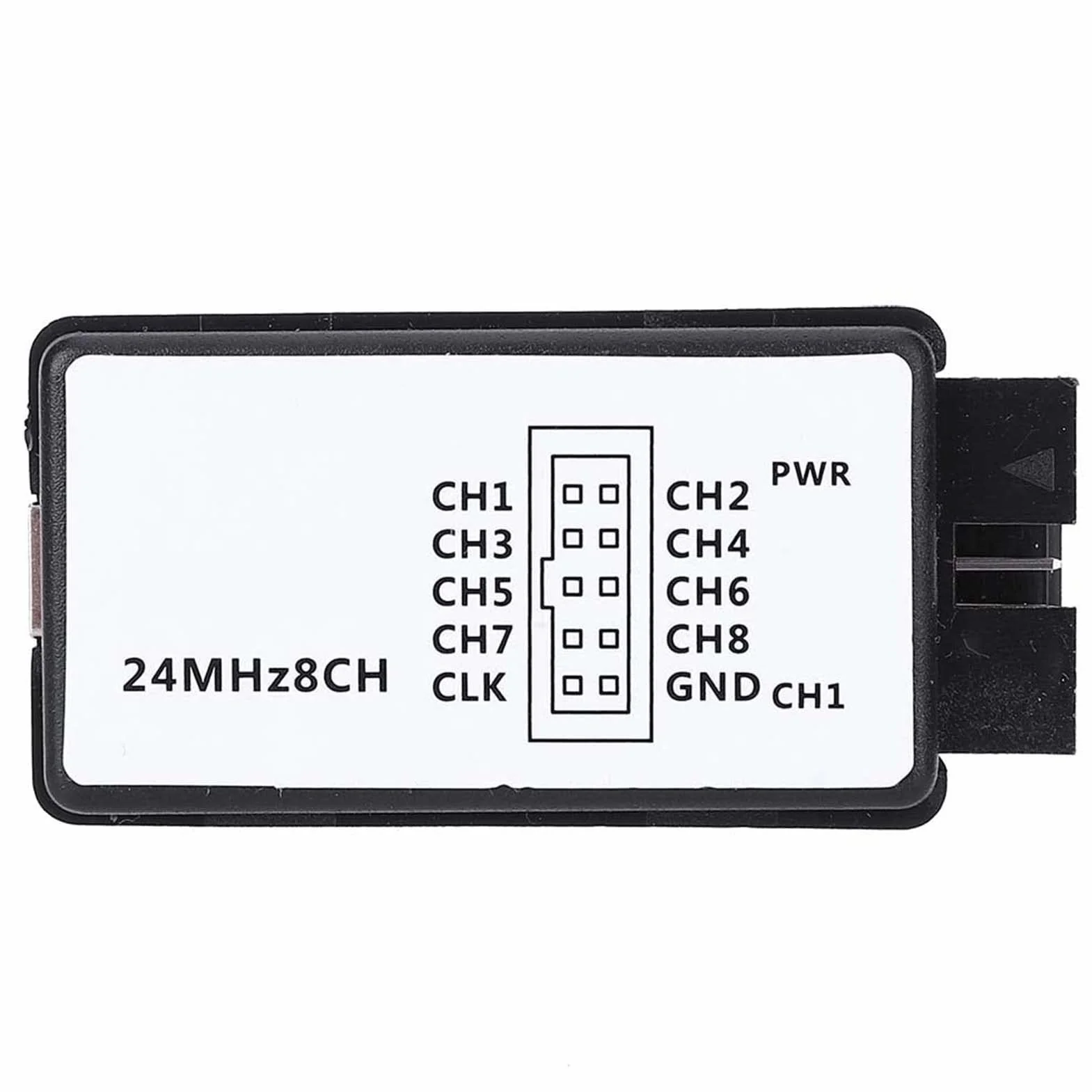 Zestaw USB Logic Analyzer Mini Digital Pocket Size 8-kanałowa pamięć wejściowa 24 MHz do wielu funkcji dekodowania