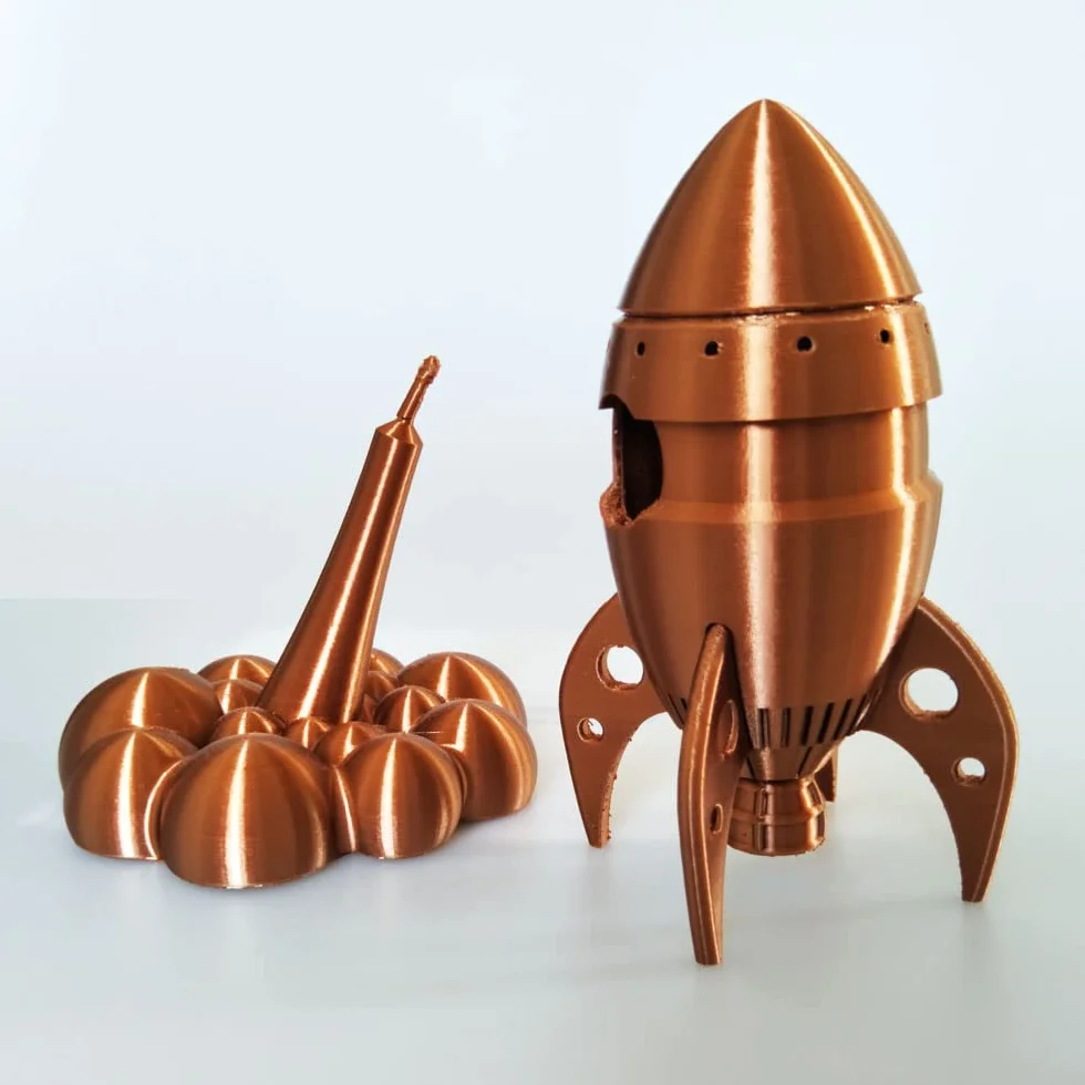 CC3D Miedziany Filament PLA 1,75 mm 1 kg Błyszczący Metaliczny Antyczne Złoto