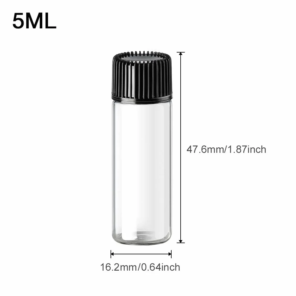 Szklane buteleczki 5 ml 24 sztuki z zakrętką i korkiem do przechowywania próbek olejków