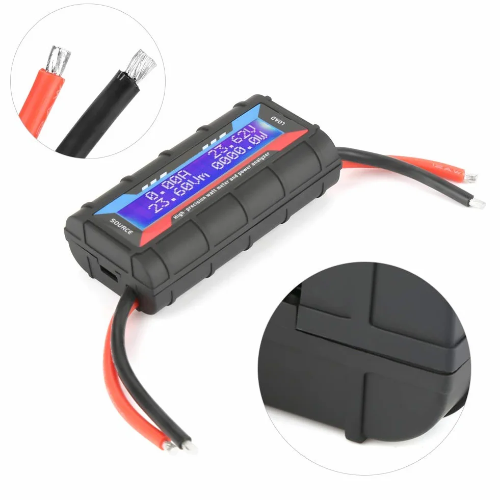 Watomierz o Wysokiej Dokładności 4.8V~60V 150A Analizator Mocy Miernik Napięcia