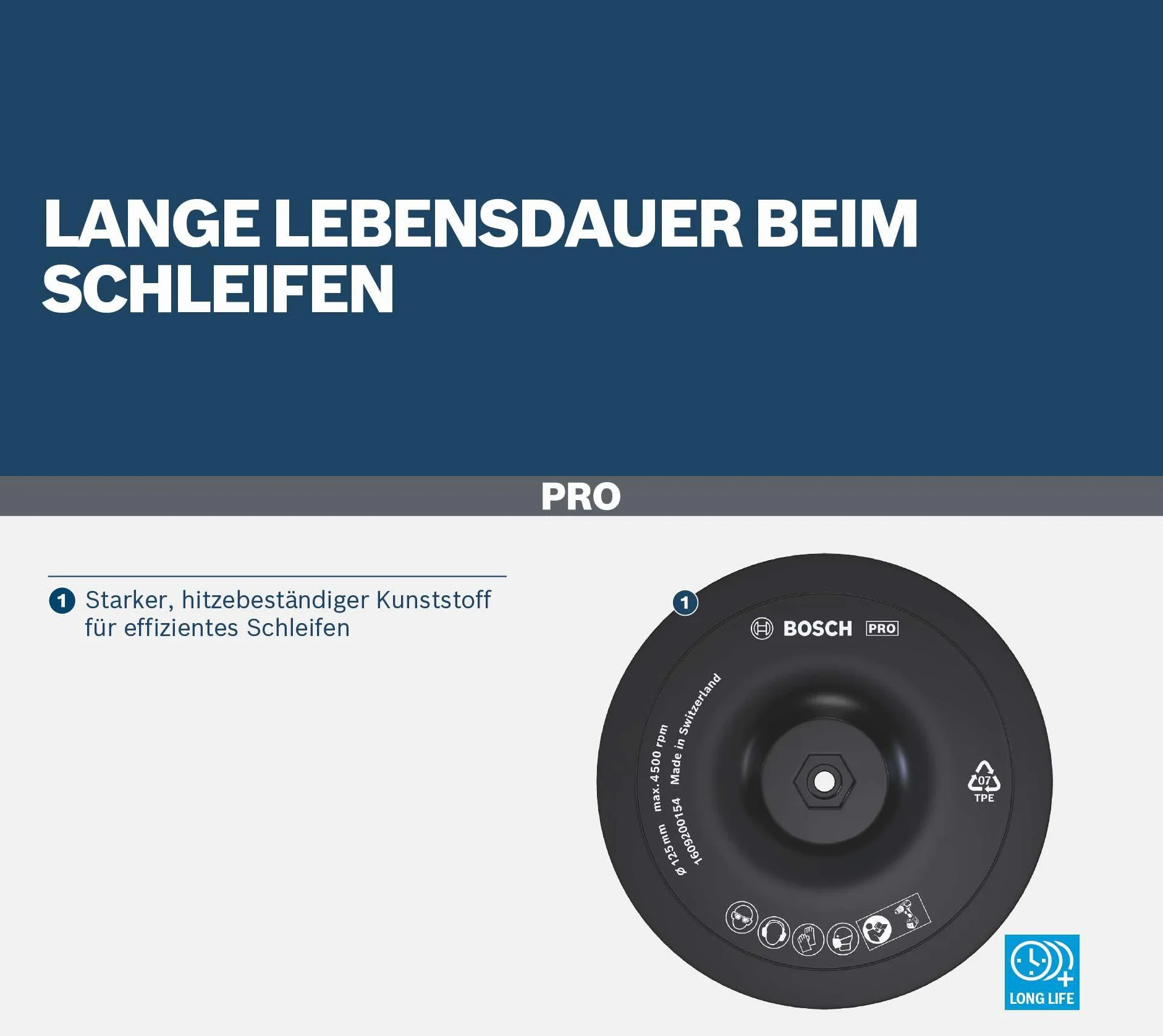 Bosch Profesional TALERZ GUMOWY TRZPIEN.RZ.