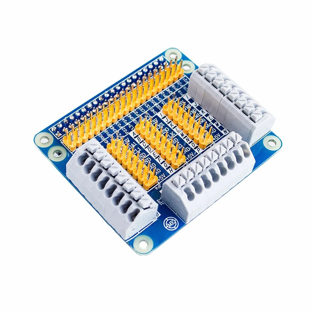 Raspberry Pi GPIO płytka rozszerzająca osłona do Pi 4B/3B/2 z zestawem śrub i kablem taśmowym