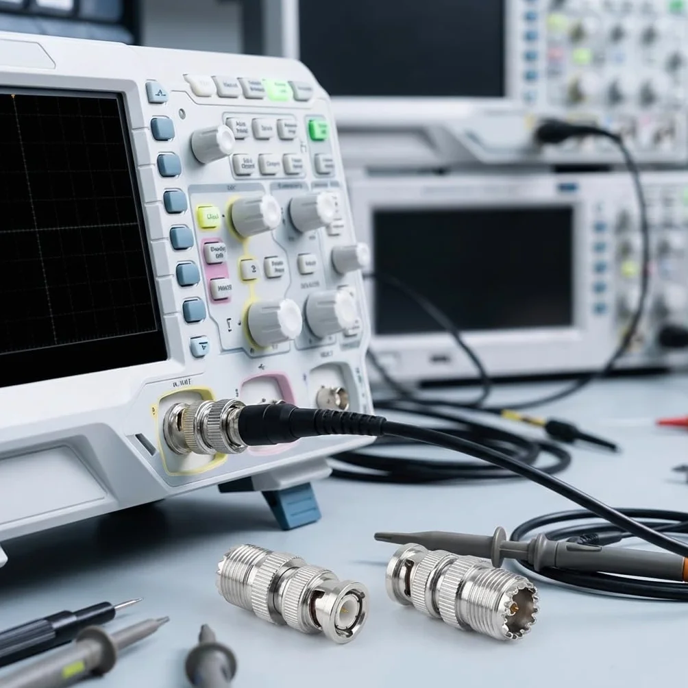 Cocoarm 2 szt. Złącza BNC Męskie do UHF żeńskie, Konwerter Kabla Koncentrycznego RF z Pełnymi Mosiężnymi Złączami do Skanerów Radiowych i Sprzętu Amatorskiego